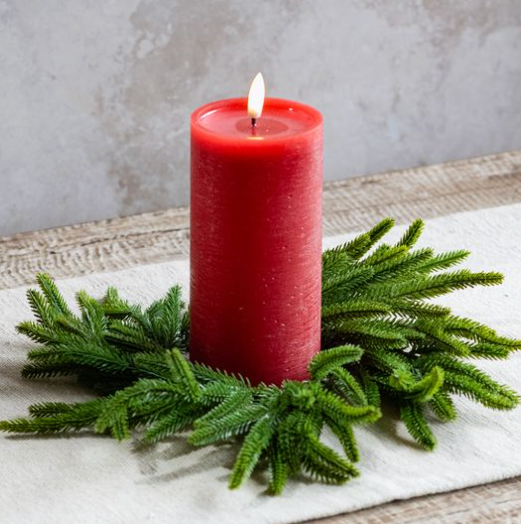 PDXH2417 6.5" Pine Candle Ring