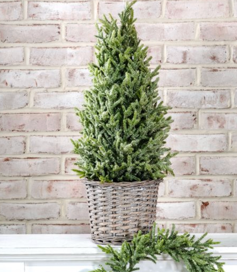 PDJST25-18JST 24" Glitter Topiary in Basket