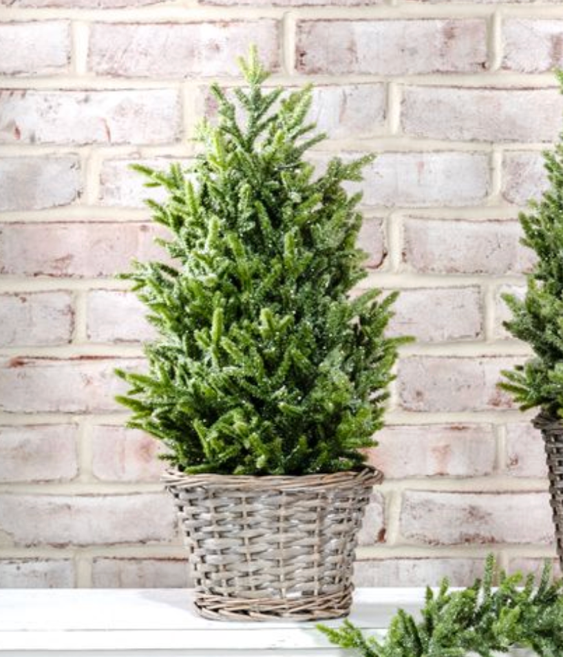 PDJST25-17JST 20" Glitter Topiary in Basket