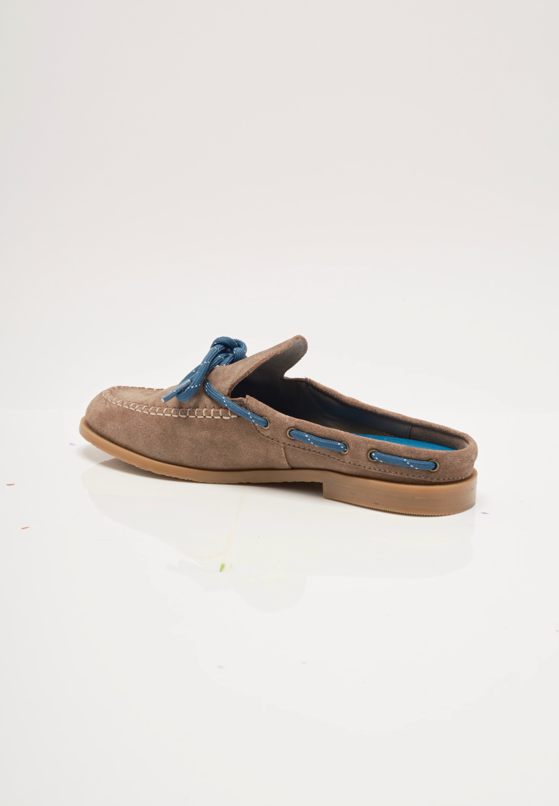 Seas The Day Mule | Taupe Suede Multi