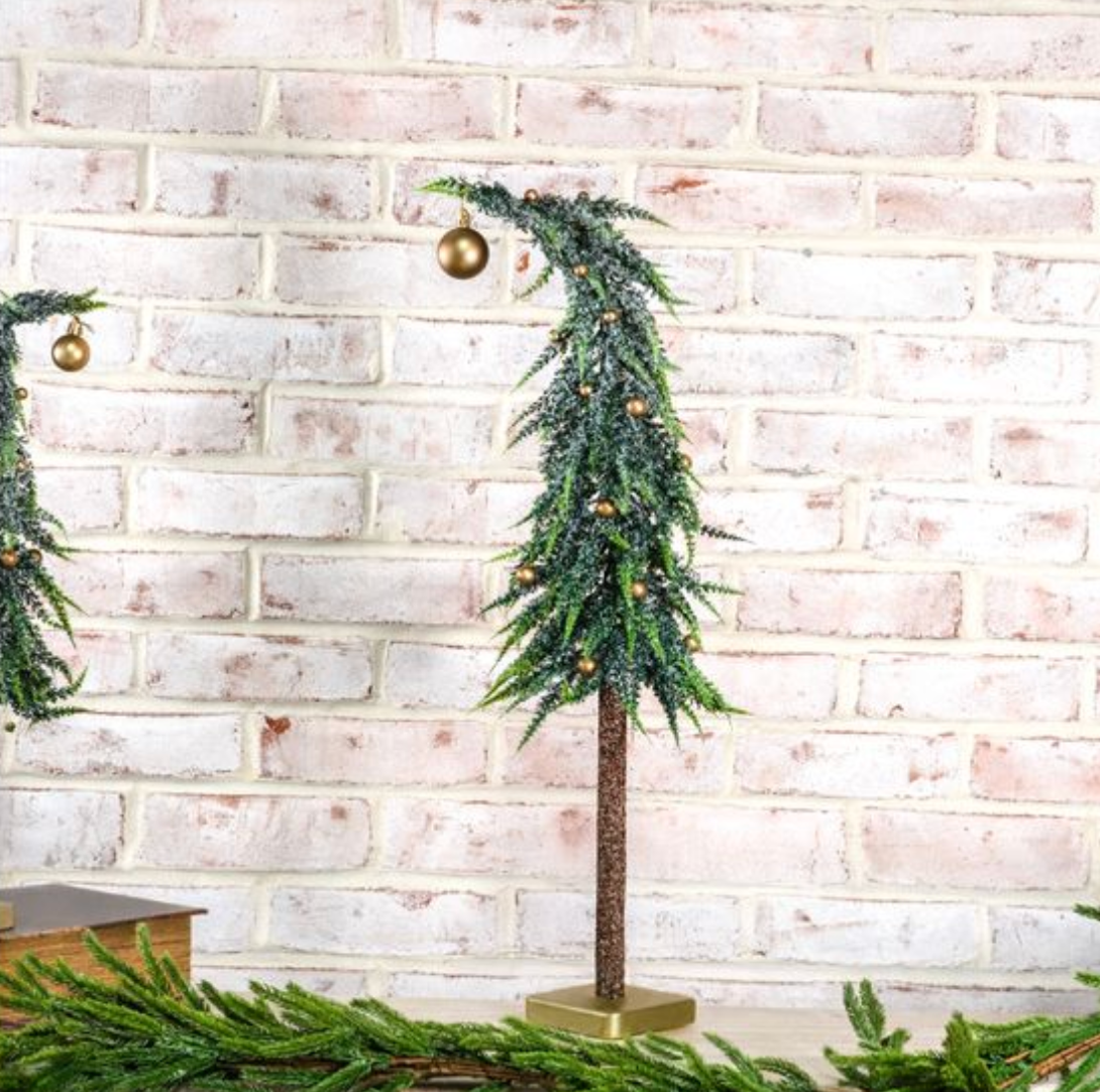 PDJST25-13JST 25" Frosted Bell Tree Wood Base