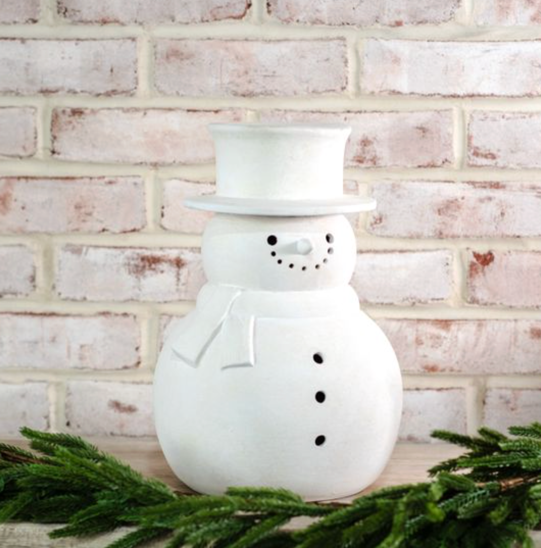 PDCP25-44CP 7" White Terracotta Snowman