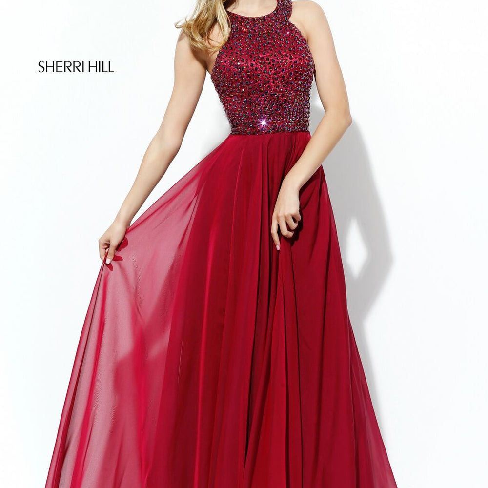 50615 Prom Dress Burgundy