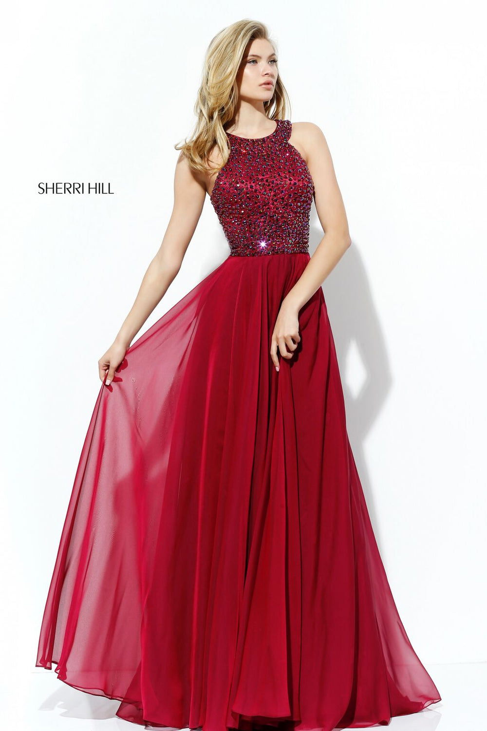 50615 Prom Dress Burgundy