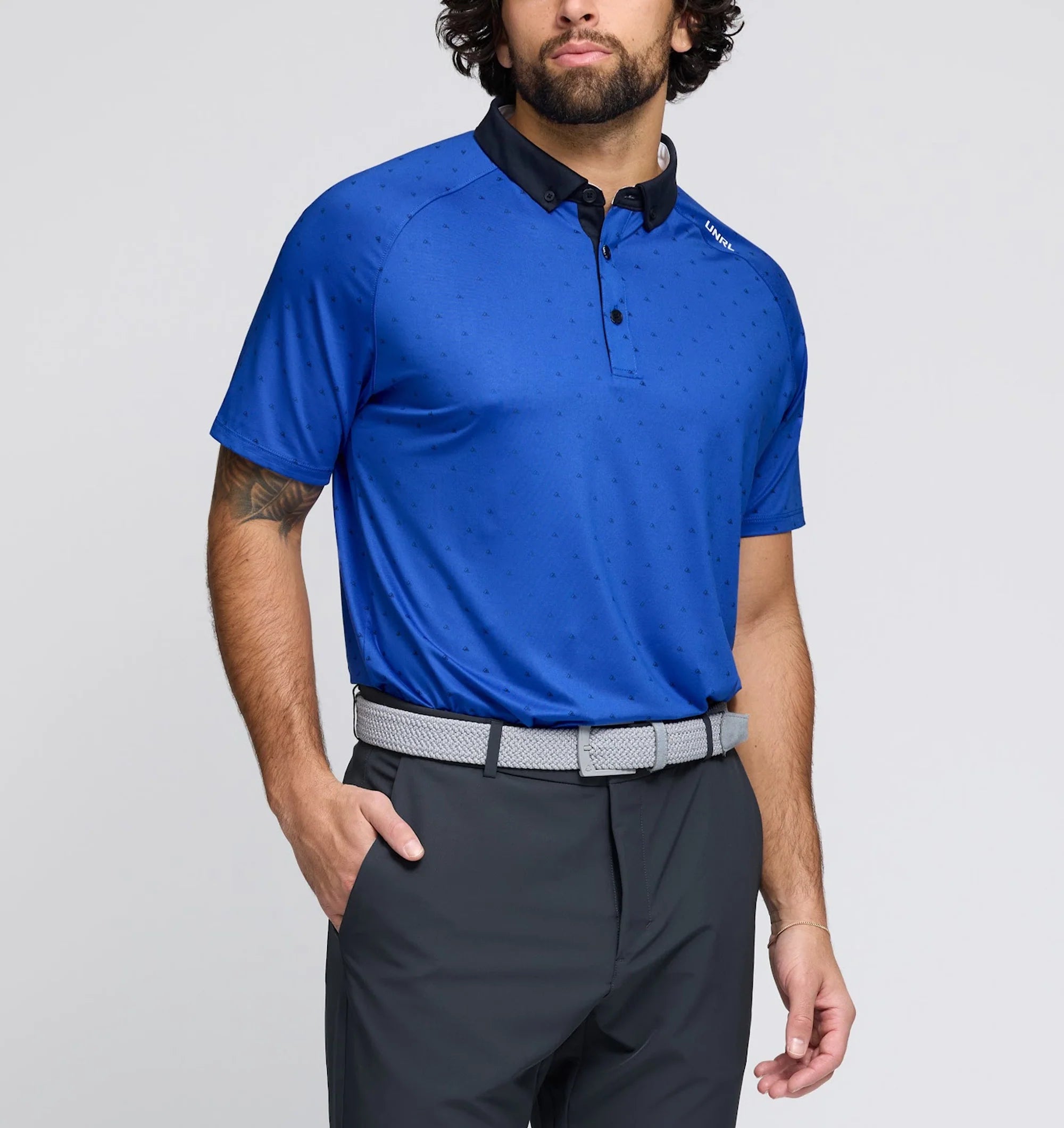 Men's UNRL Signal Polo | Imperial Blue