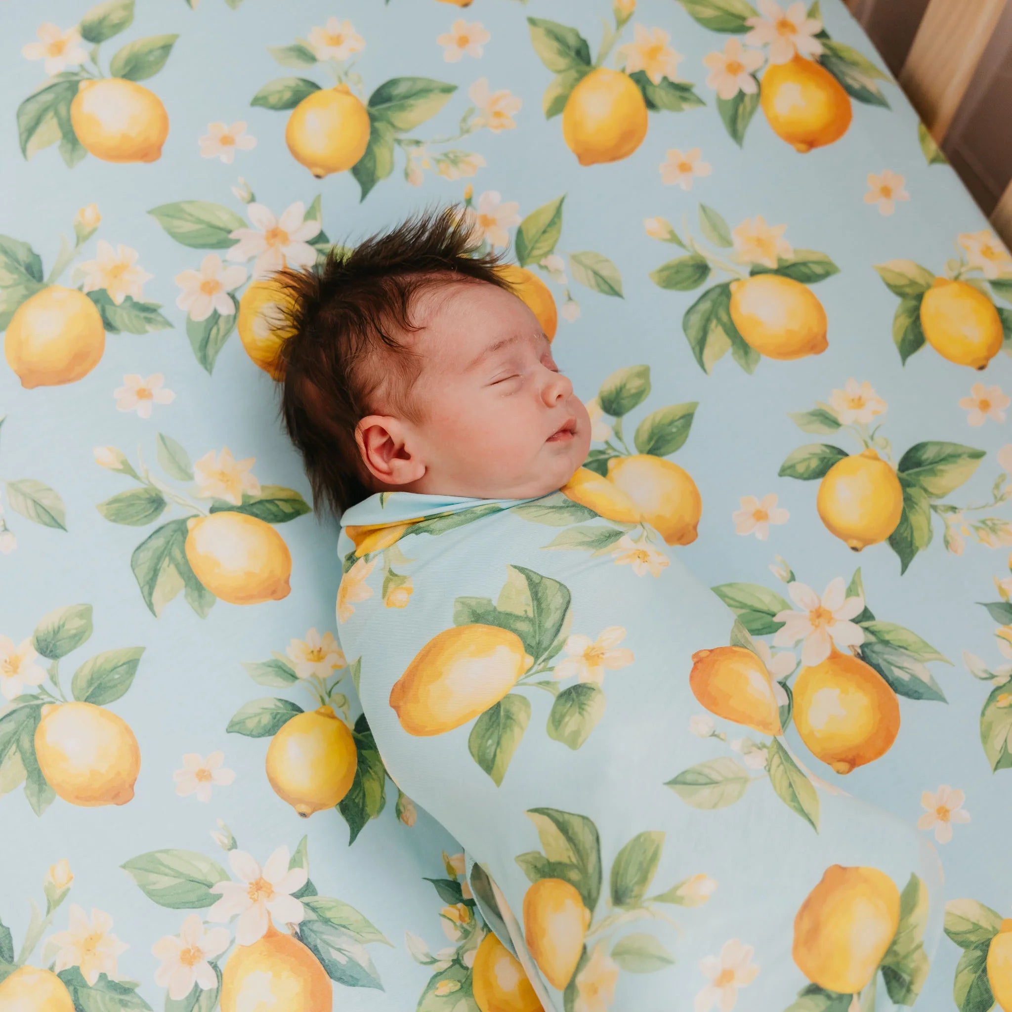 Copper Pearl Knit Swaddle Blanket Single | Melody