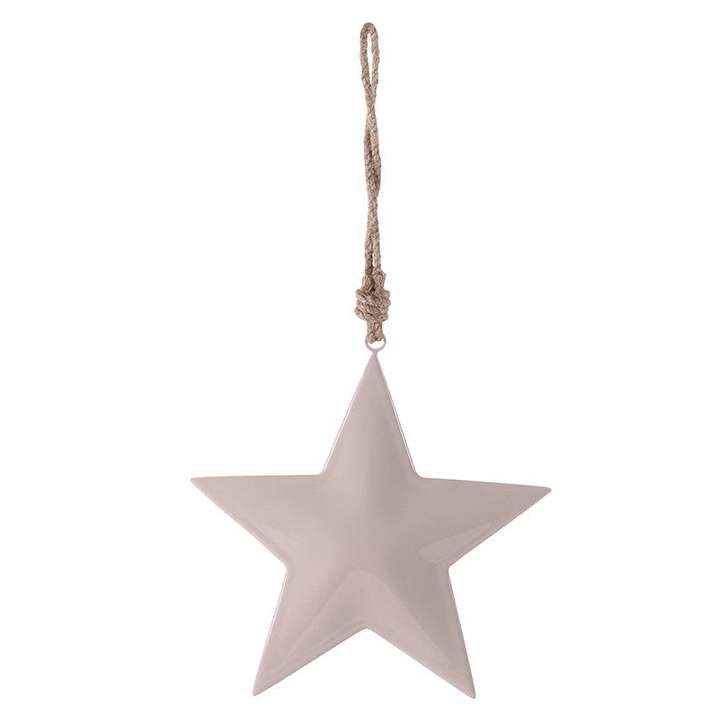 T0046 Lilac Enamel Star Ornament 8"