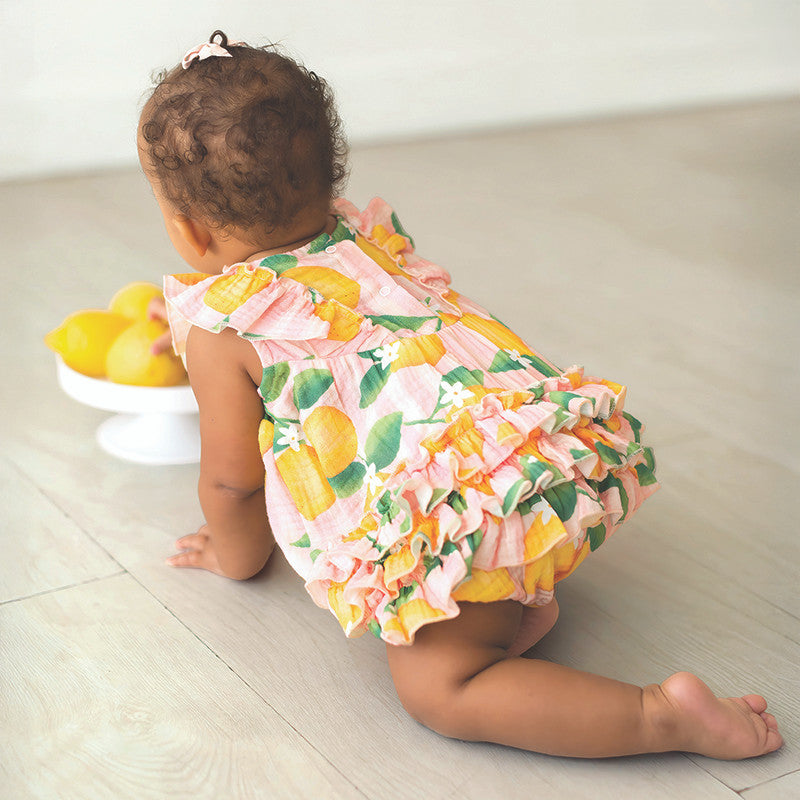 Ruffle Romper | Lemon