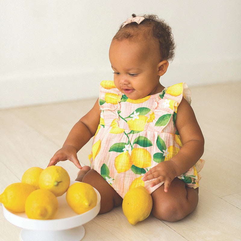 Ruffle Romper | Lemon