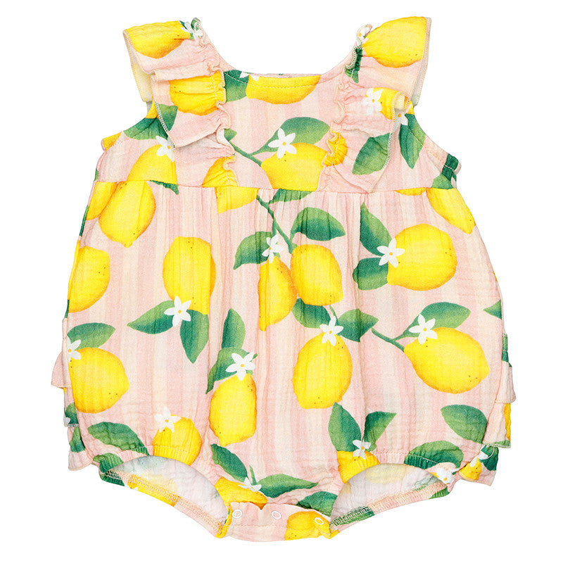 Ruffle Romper | Lemon
