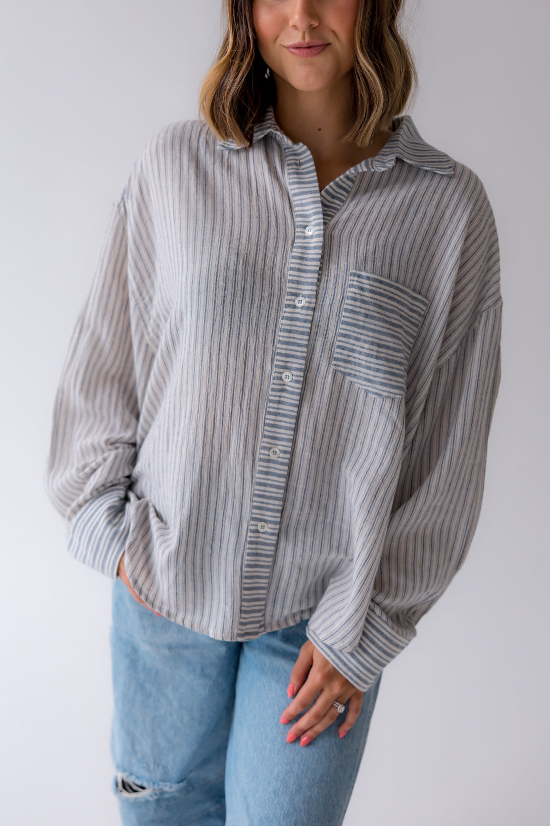 Womens Button Down Top