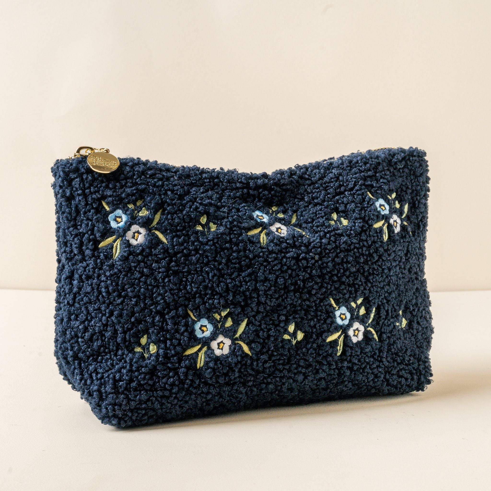 Teddy Pouch | Dainty Floral Navy