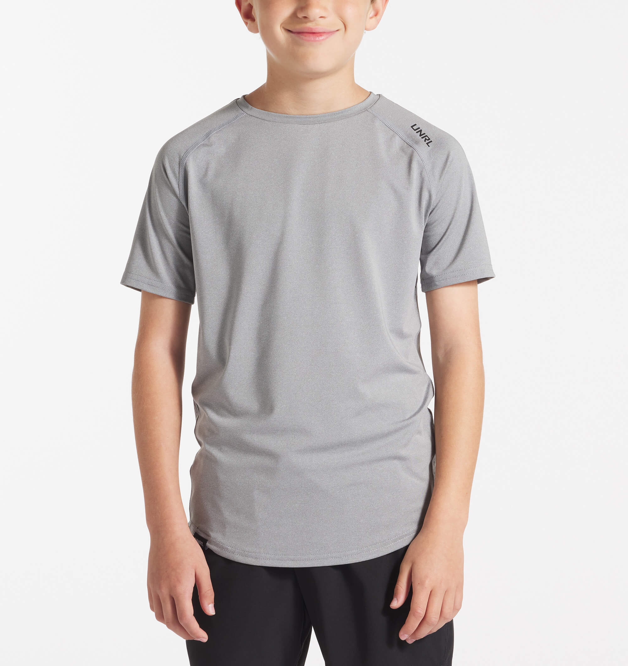 Youth UNRL Stride Short Sleeve | Heather Gray
