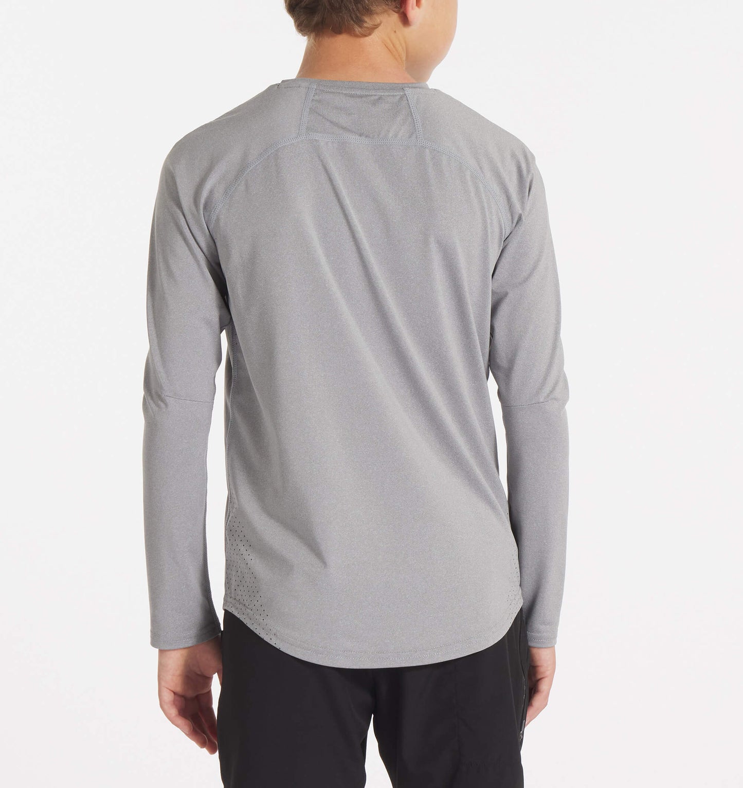 Youth UNRL Stride Long Sleeve | Heather Grey