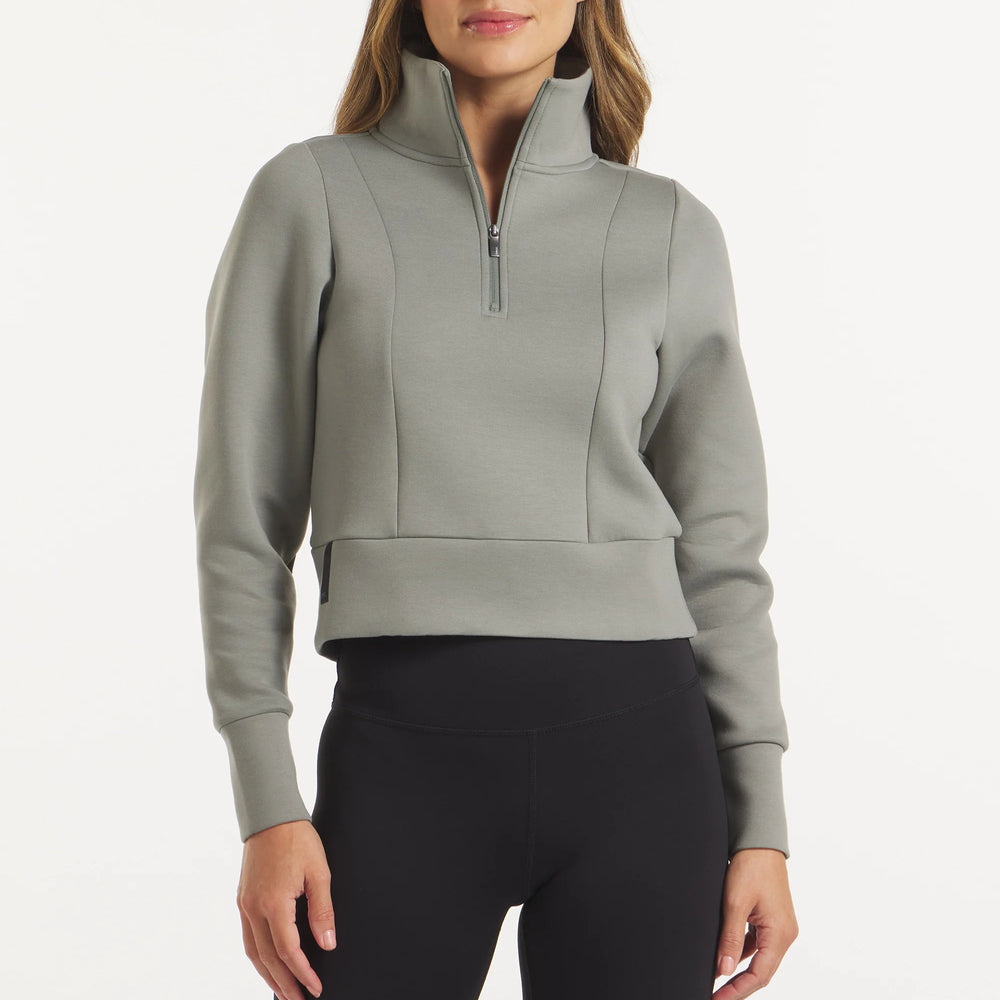 UNRL LuxBreak Half Zip Pullover | Eucalyptus