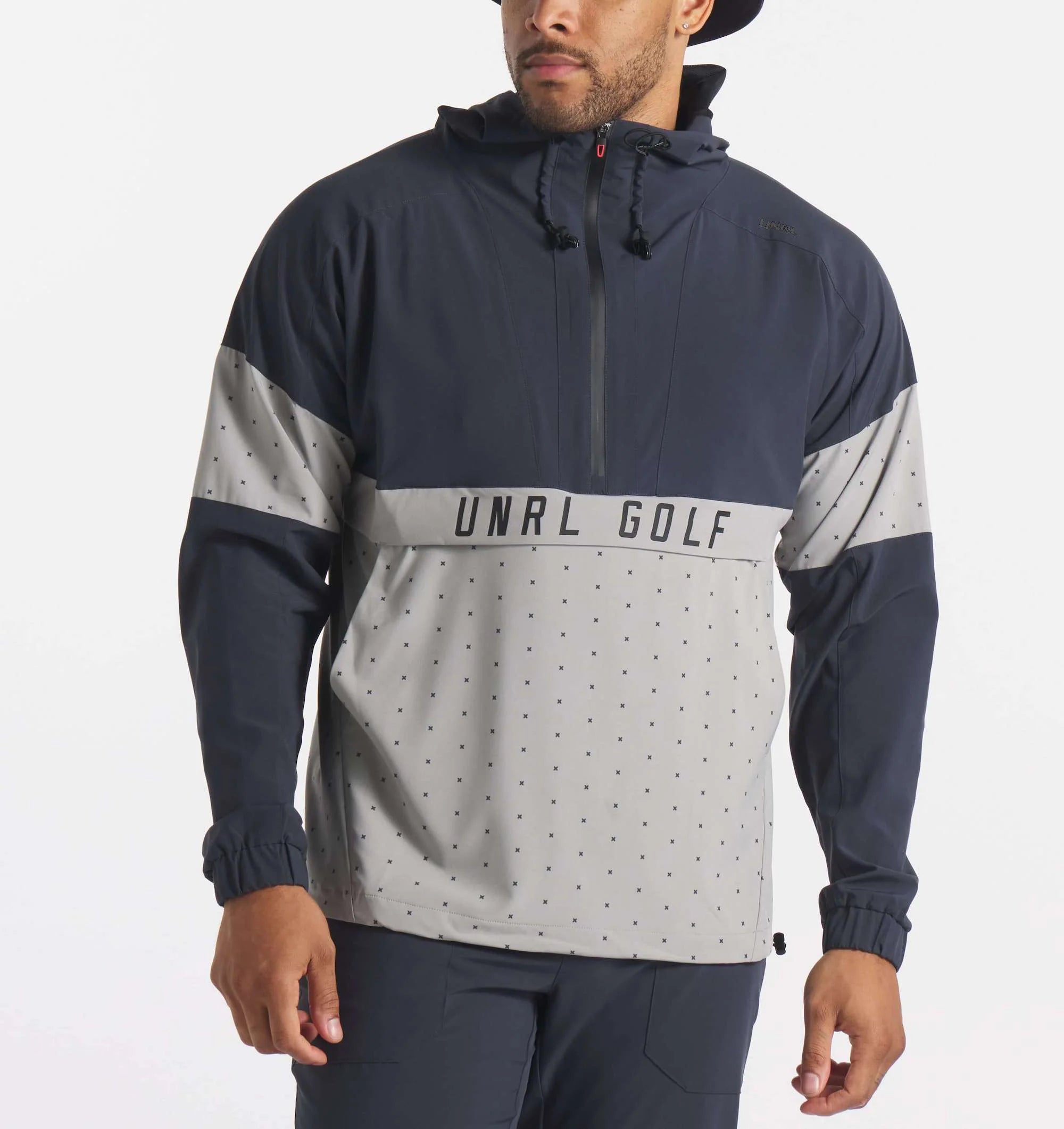 Men's UNRL Golf DWR Track Jacket | Iron Gray