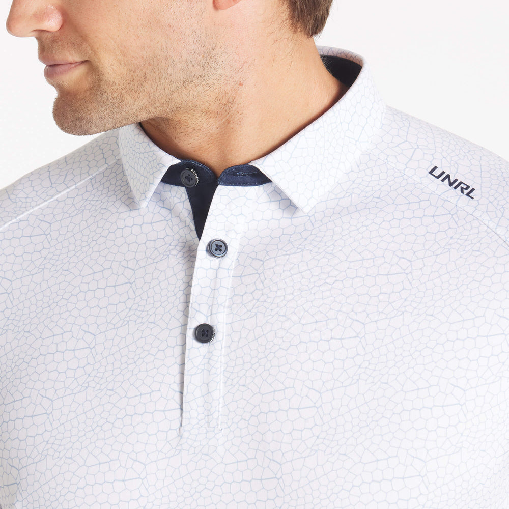 
                      
                        Men's UNRL Cayman Polo | White/Navy
                      
                    