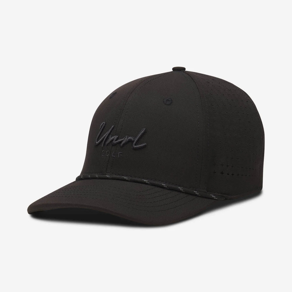 UNRL Golf Script Rope Snapback [Mid-Pro] | Black