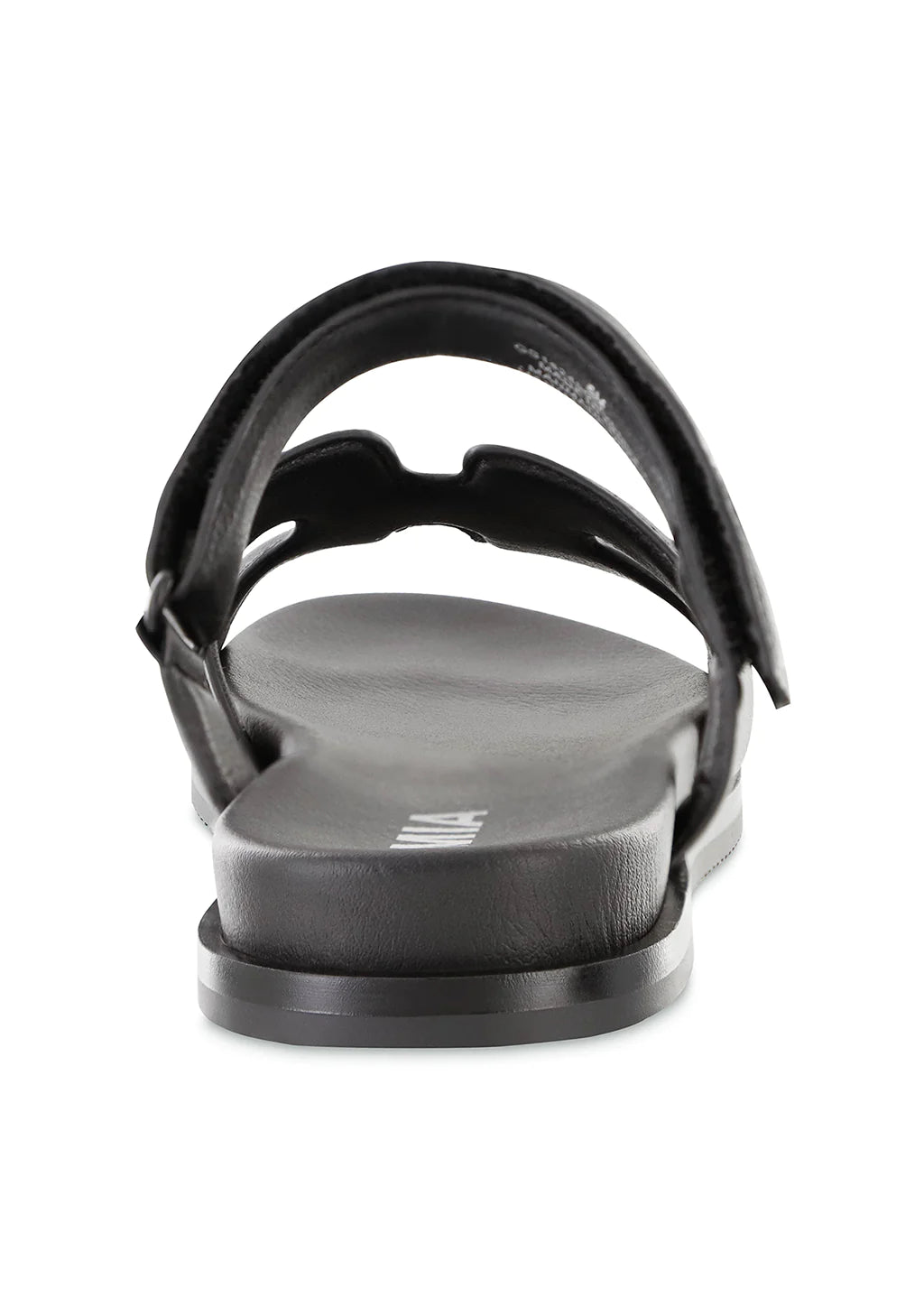 Venezia Velcro Strap Sandal | Black Tumble
