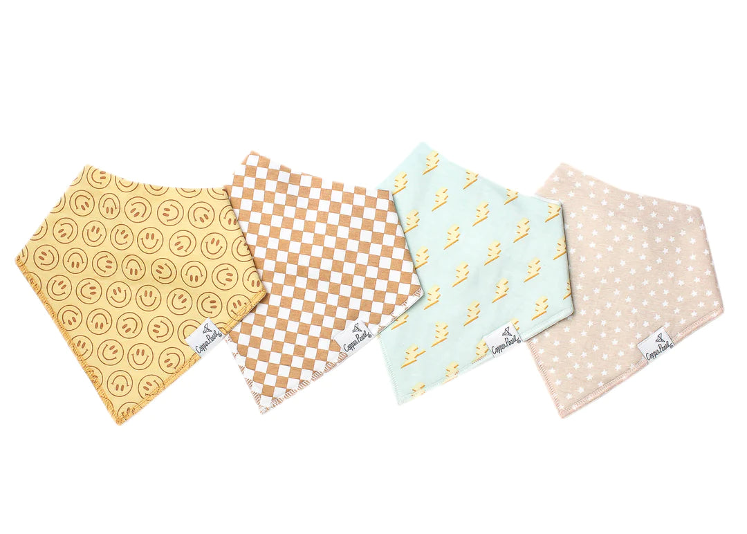 Copper Pearl Bandana Bib Set | Vance