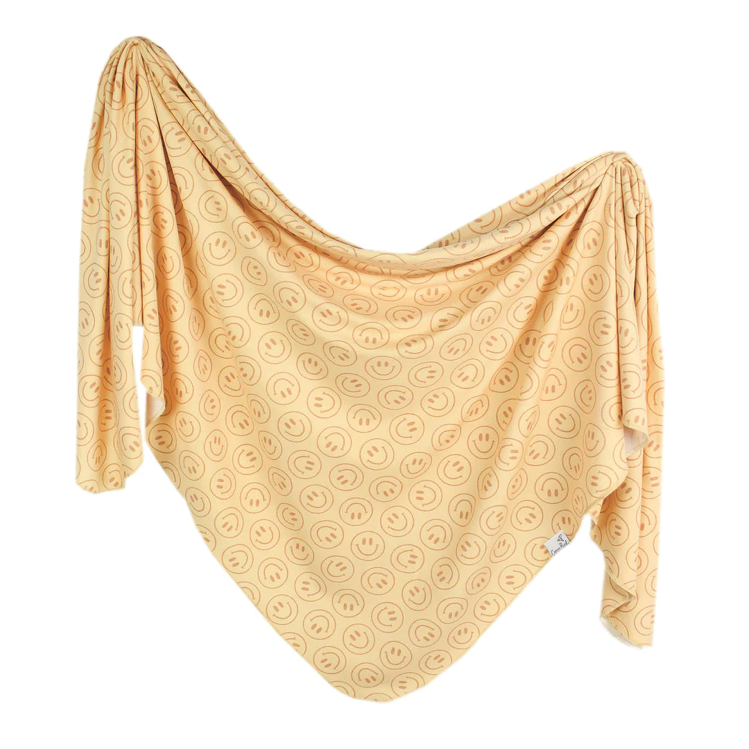 Copper Pearl Knit Swaddle Blanket Single | Vance