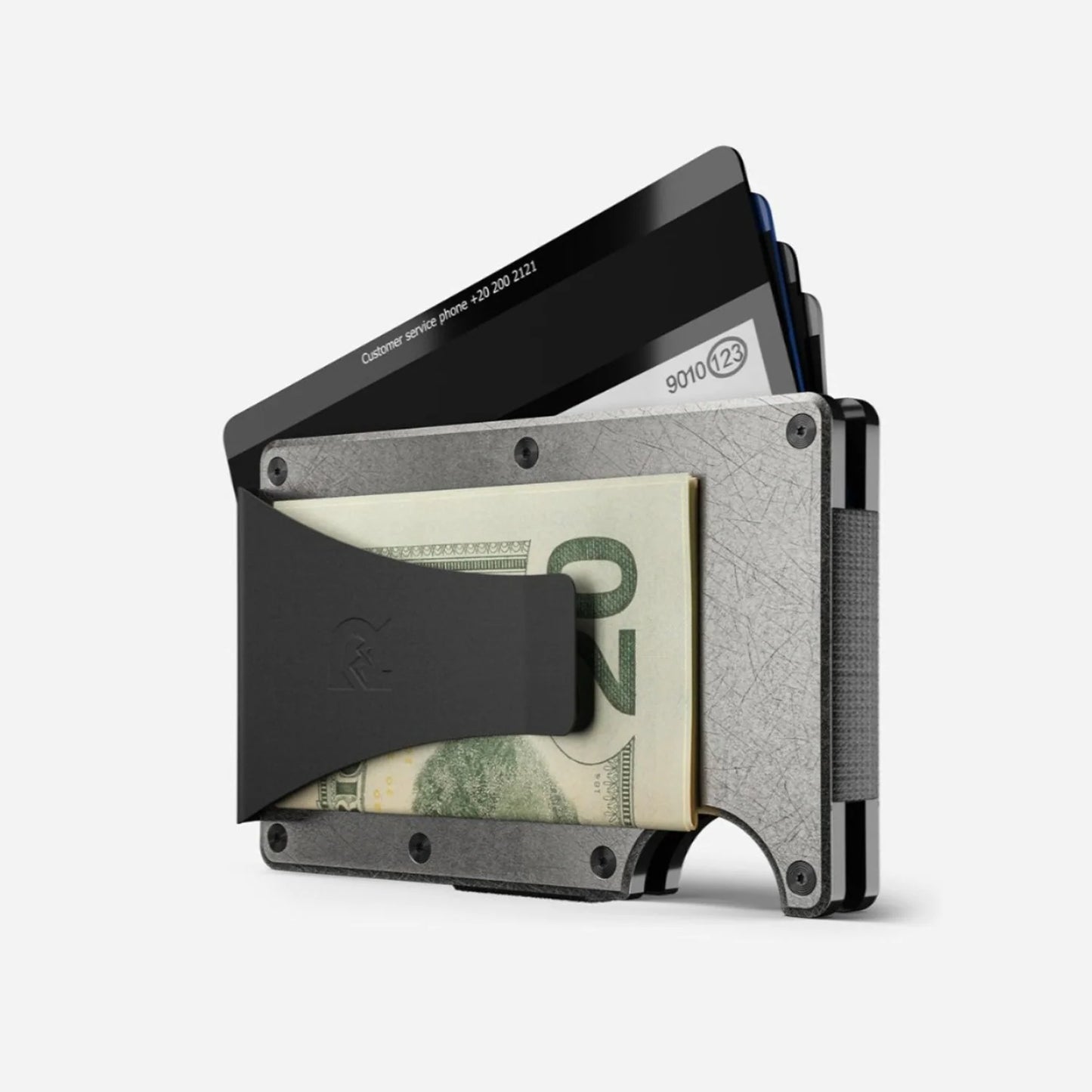 Ridge Wallet Money Clip | Stonewashed Titanium