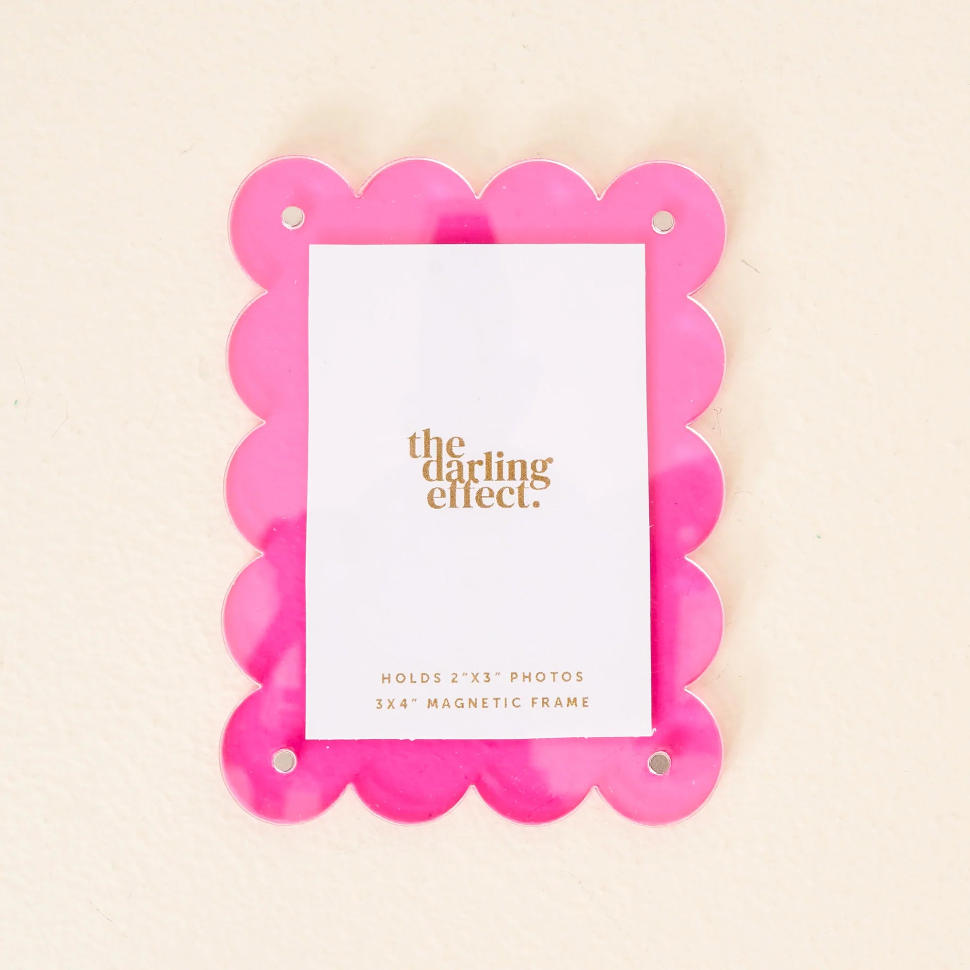 Mini Acrylic Picture Frame Magnet | Hot Pink