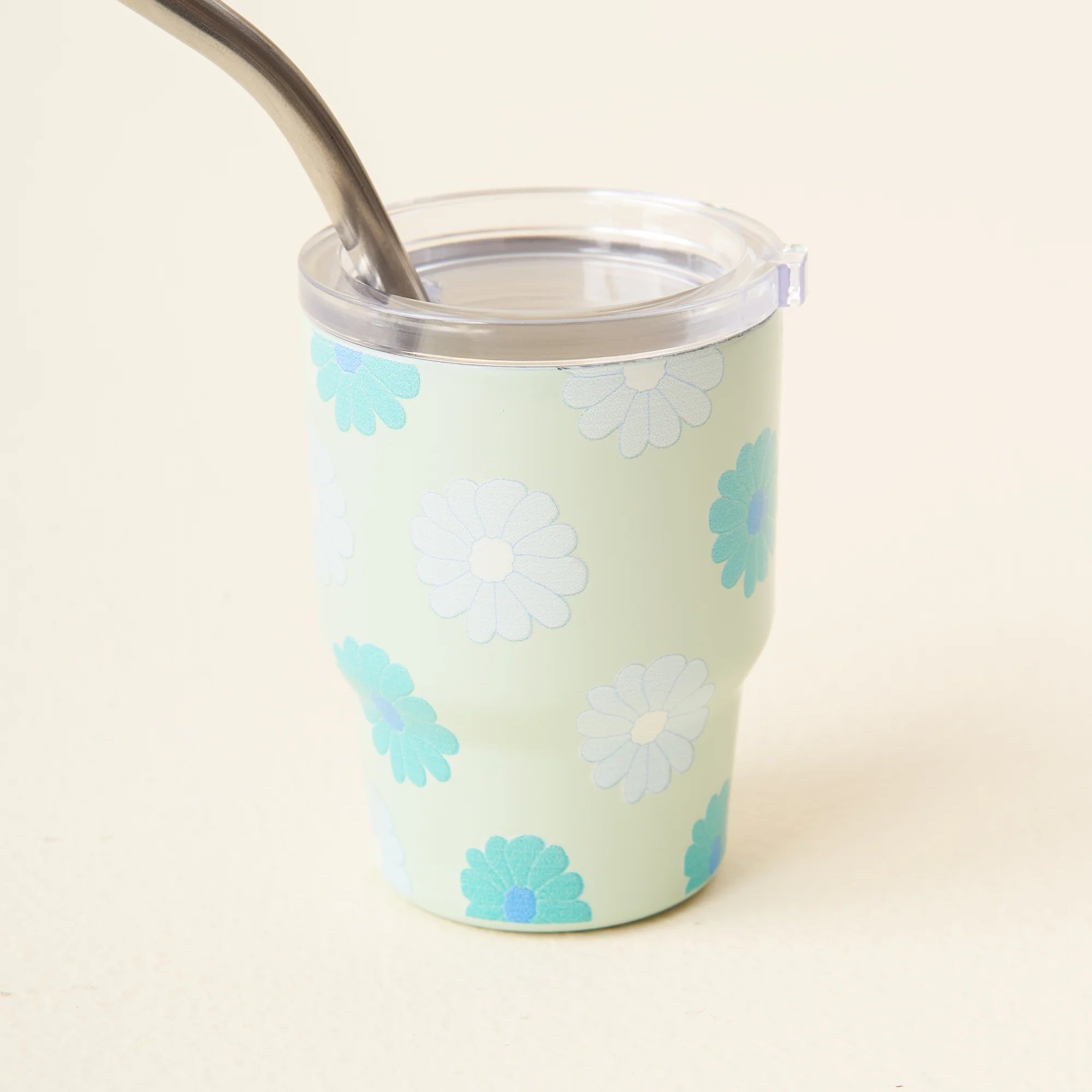 Mini Tumbler 2 oz. | Darling Daisy Aqua