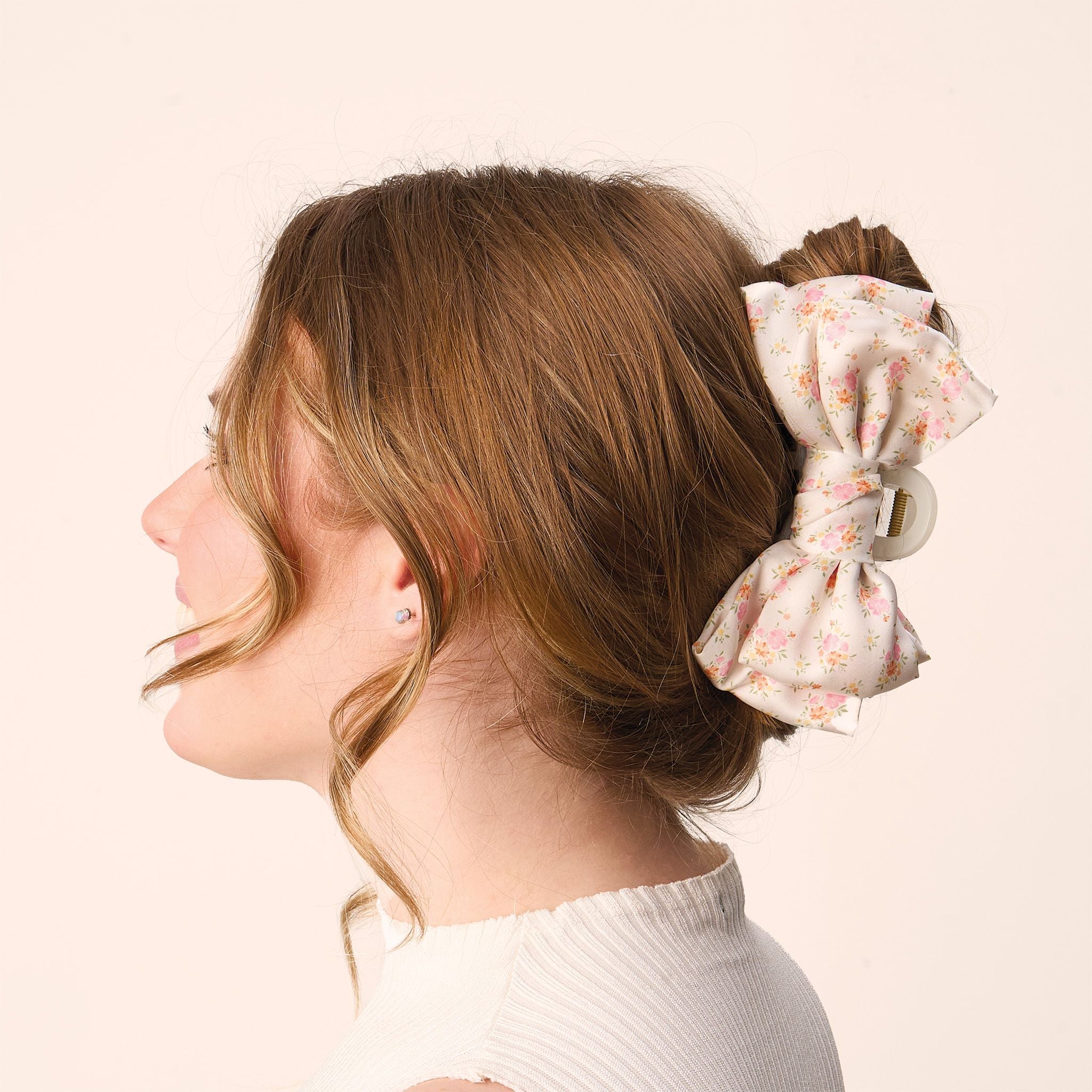 Satin Bow Claw Clip | ED Cream