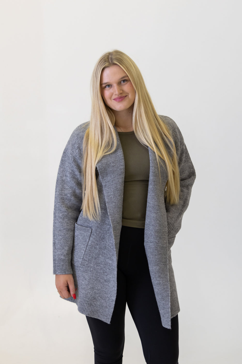 Astrid Oversized Cardigan | Heather Grey