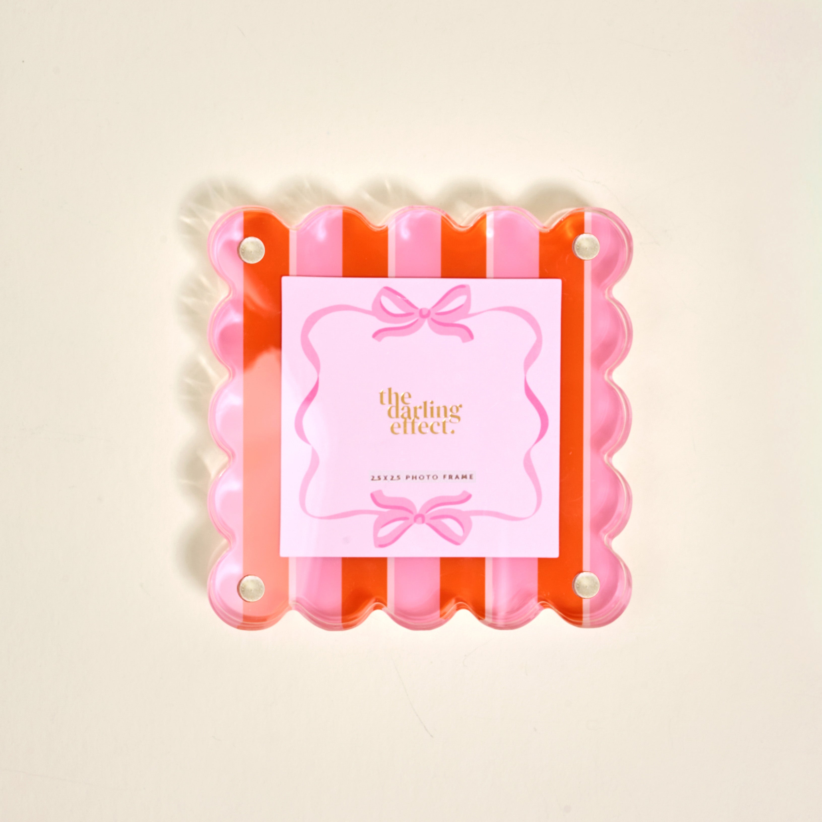 Little Moments Acrylic Frame | Sicily Stripes Pink