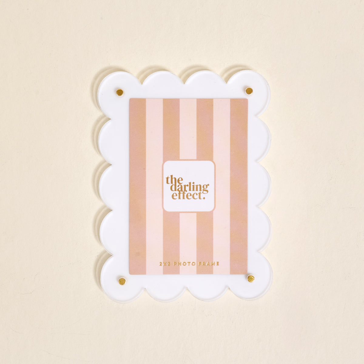 Mini Acrylic Picture Frame Magnet | White