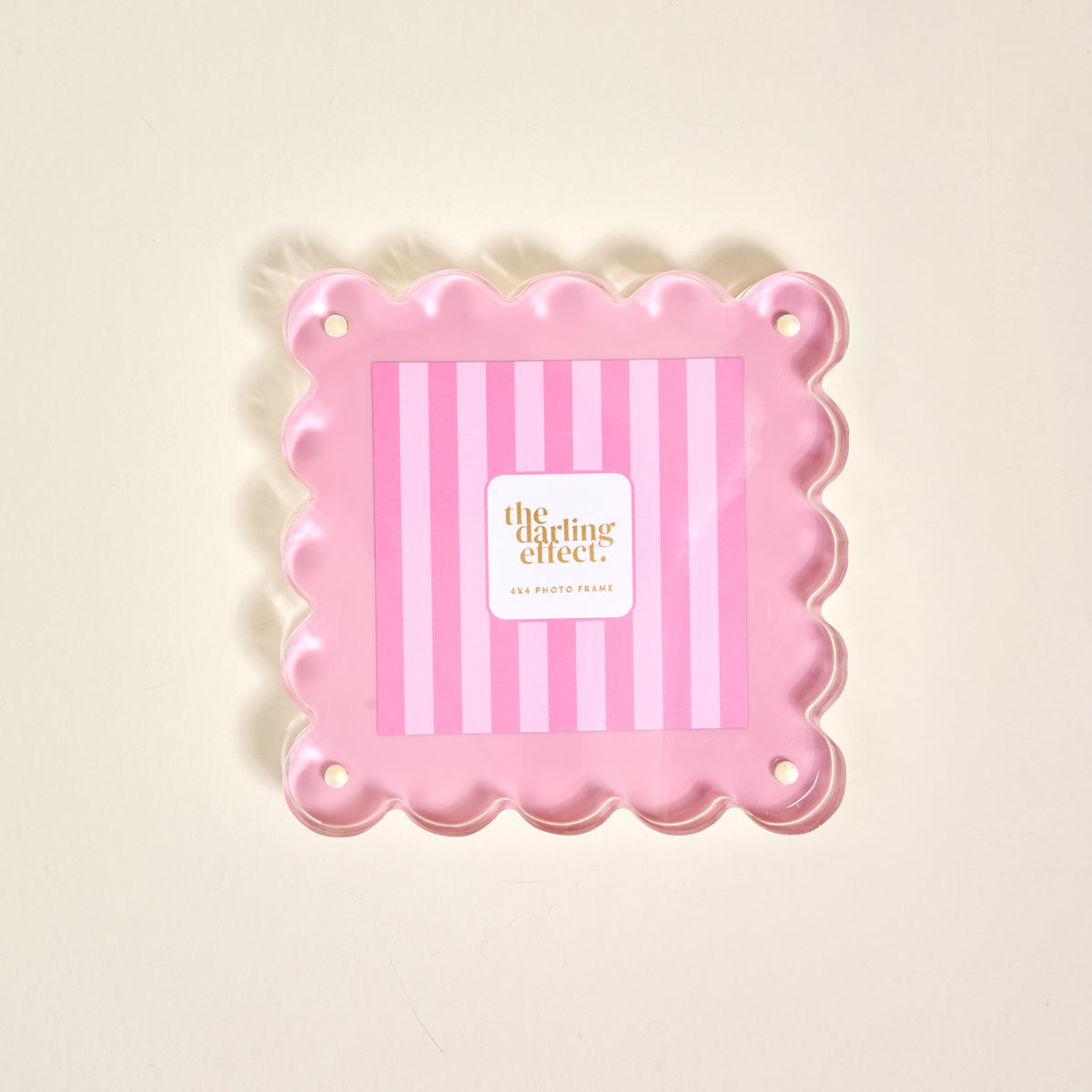 Square Scalloped Acrylic Frame | Blush