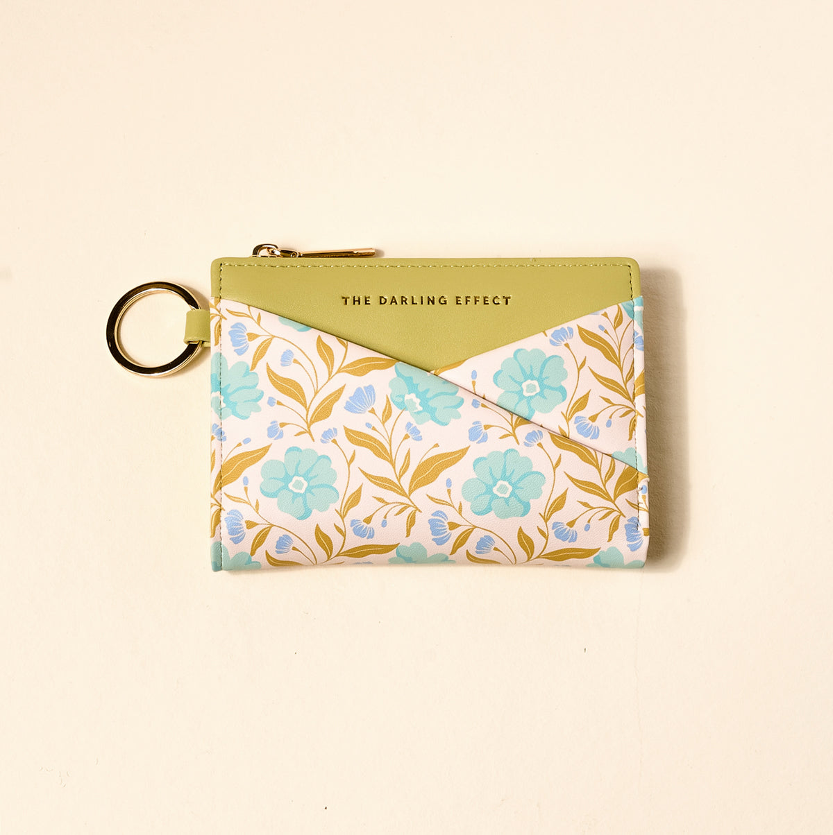 Luxe Pocket Wallet | Poppin Petals Aqua