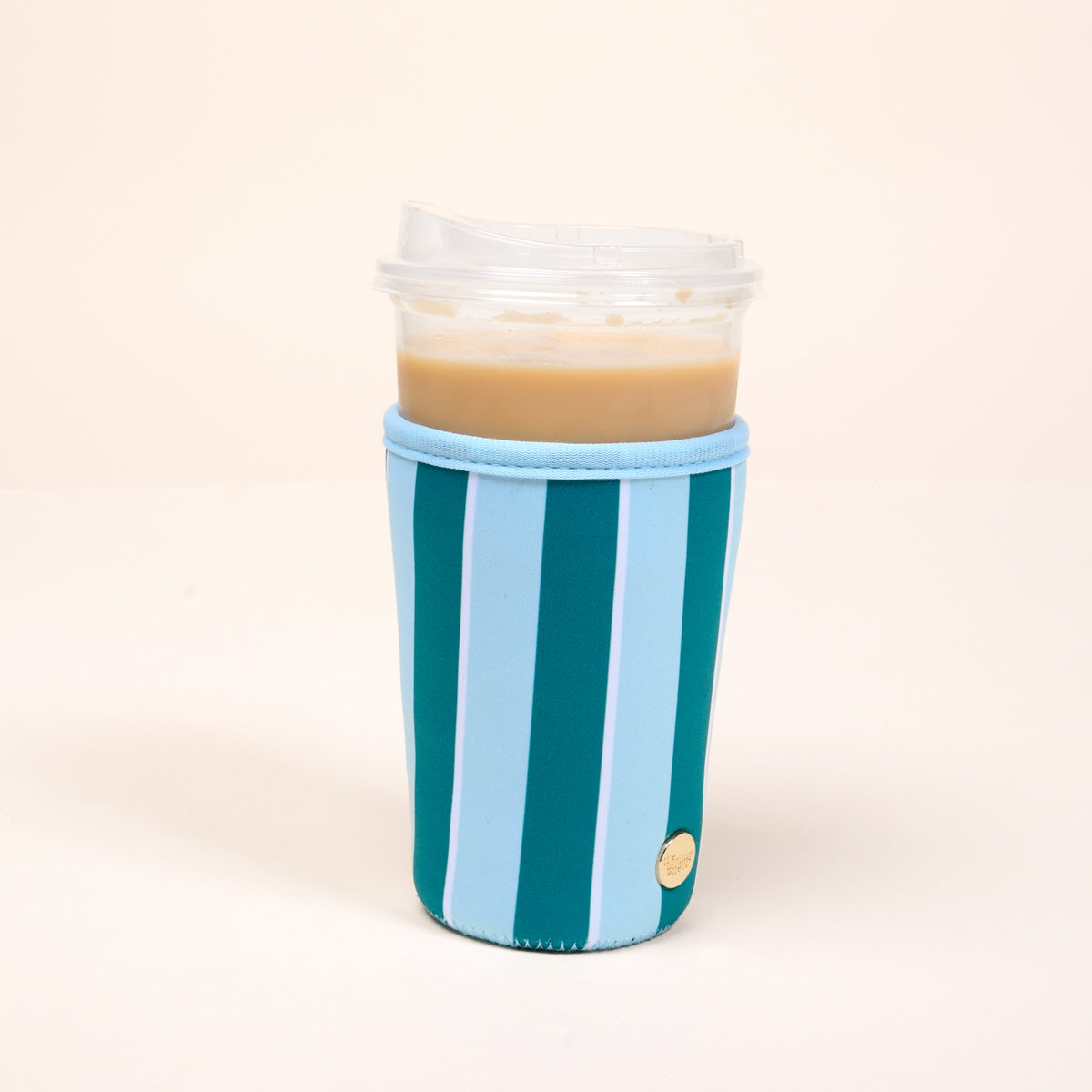 Drink Sleeve Large | Sicily Stripes Teal