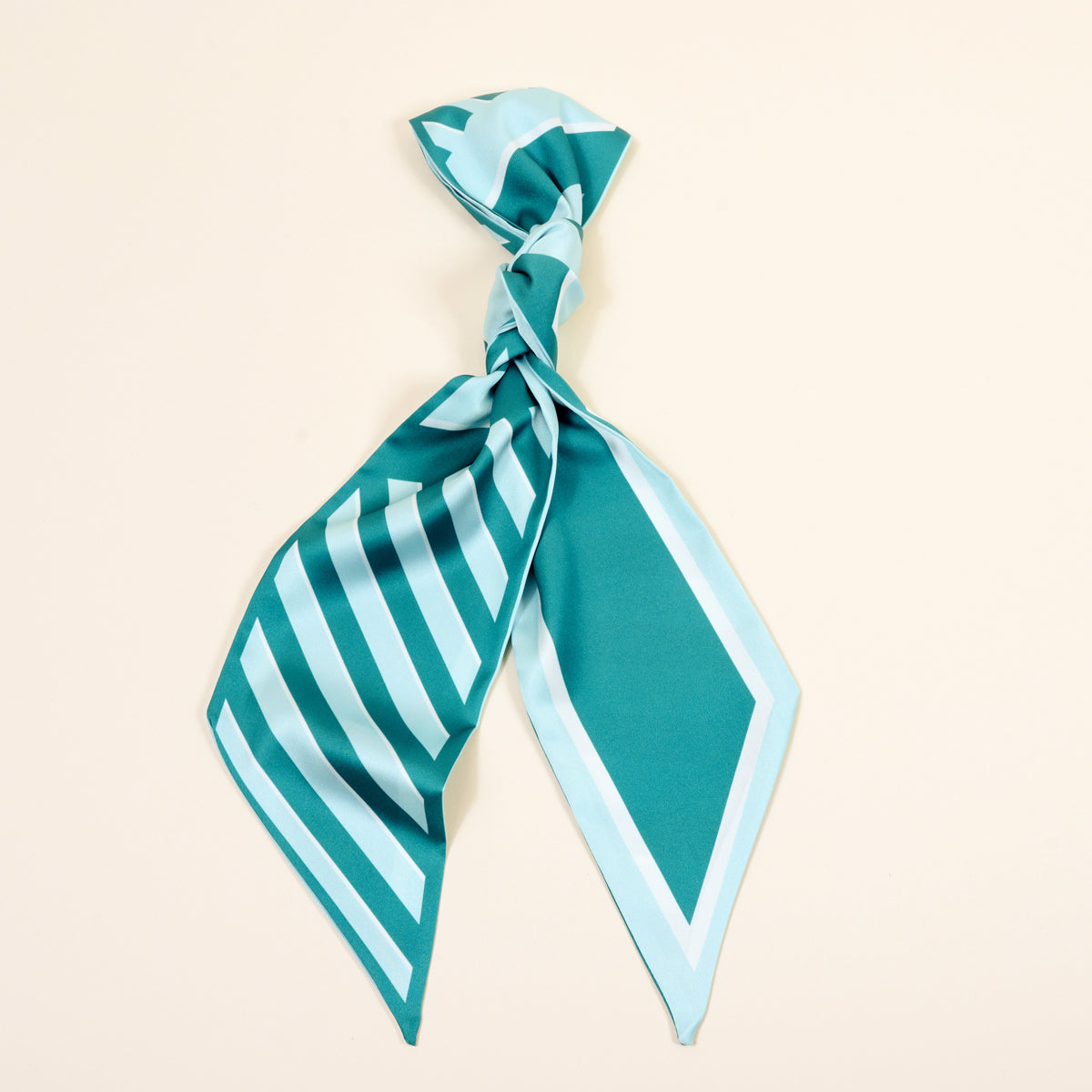 Twirl & Tie Scarf | Sicily Stripes Teal