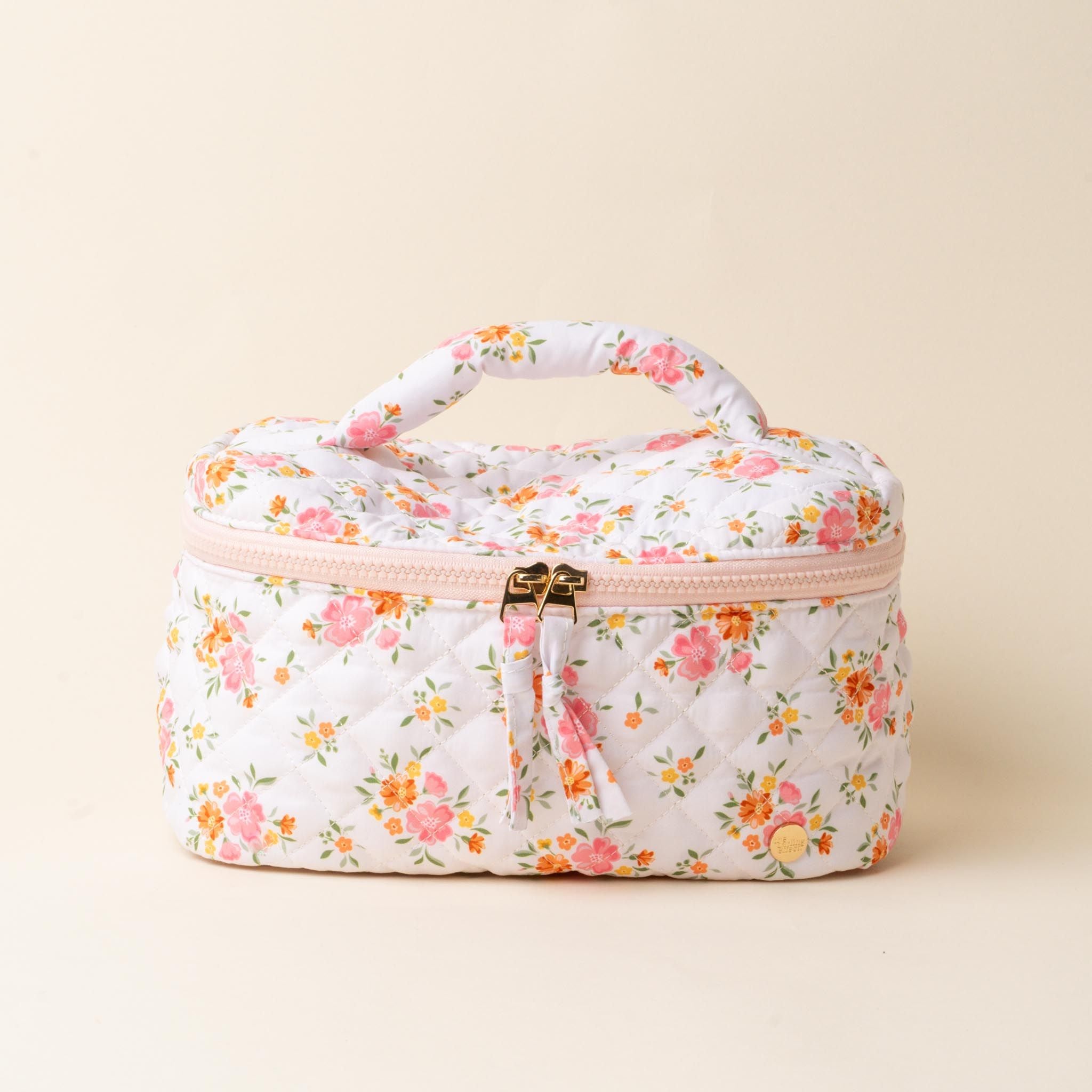 Quilted Glam Cosmetic Bag | Endless Daydream Cream