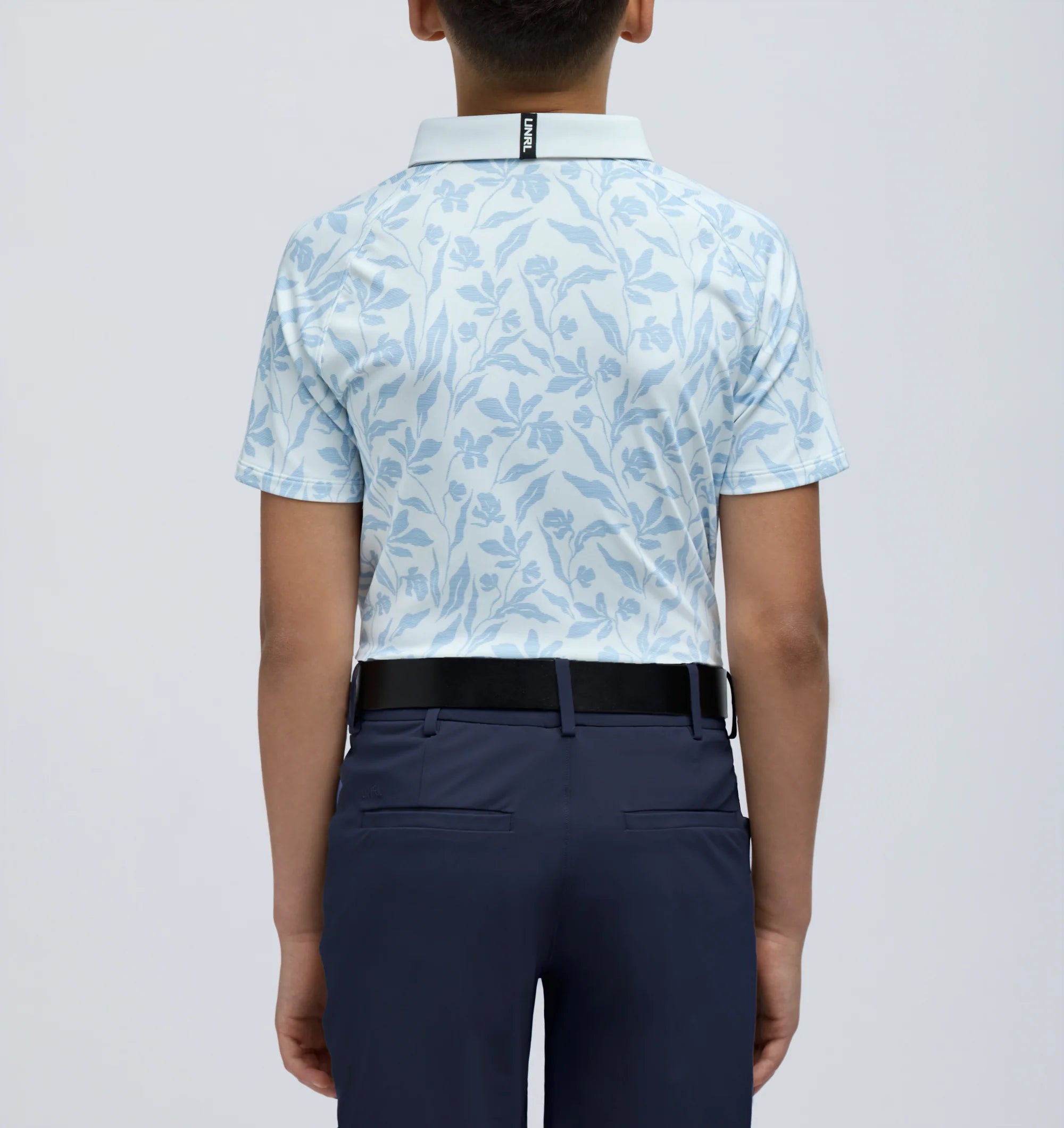 Youth UNRL Drift Polo | White/Blue