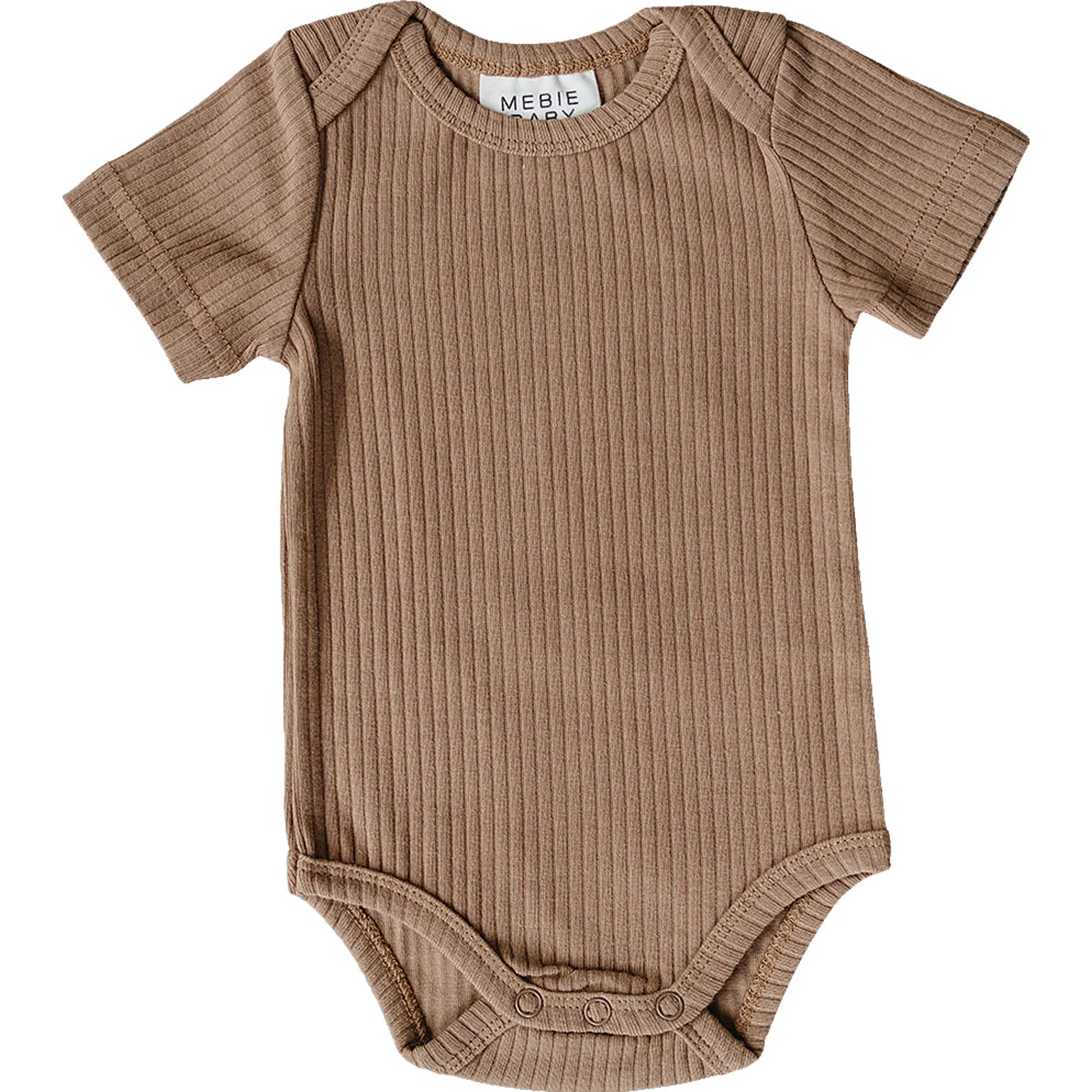 Mebie Baby Ribbed Bodysuit | Tan