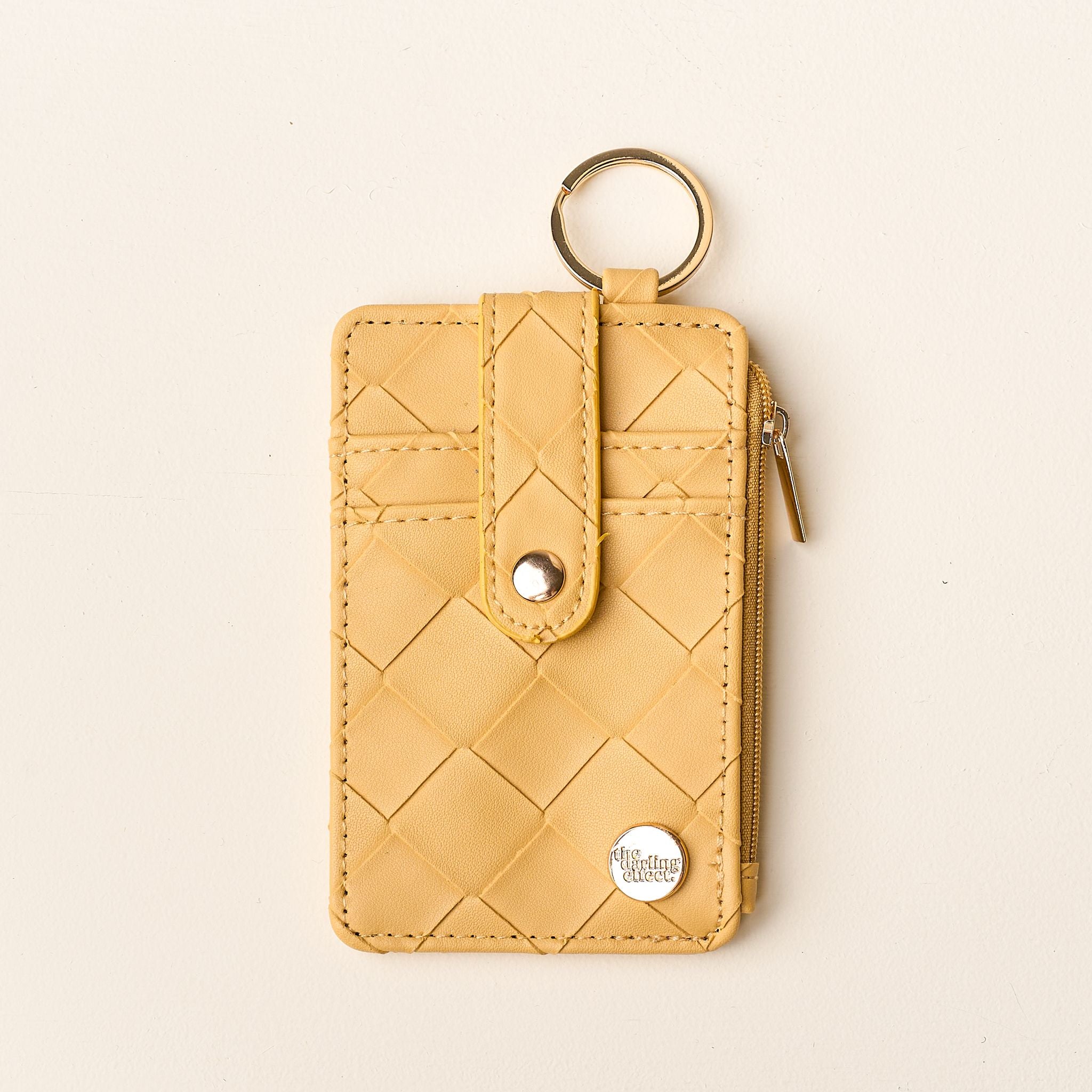 Keychain Wallet | Woven Mustard