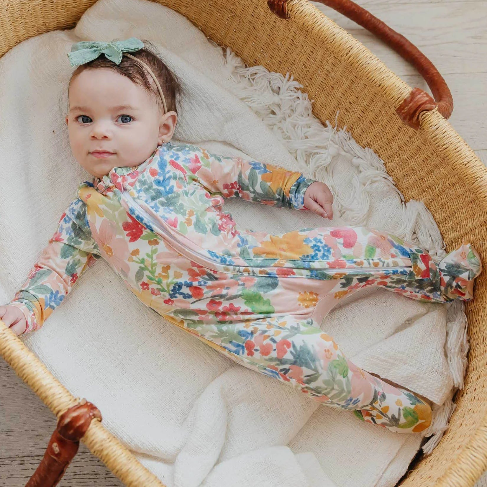 Copper Pearl Zip Up Footie | Lark