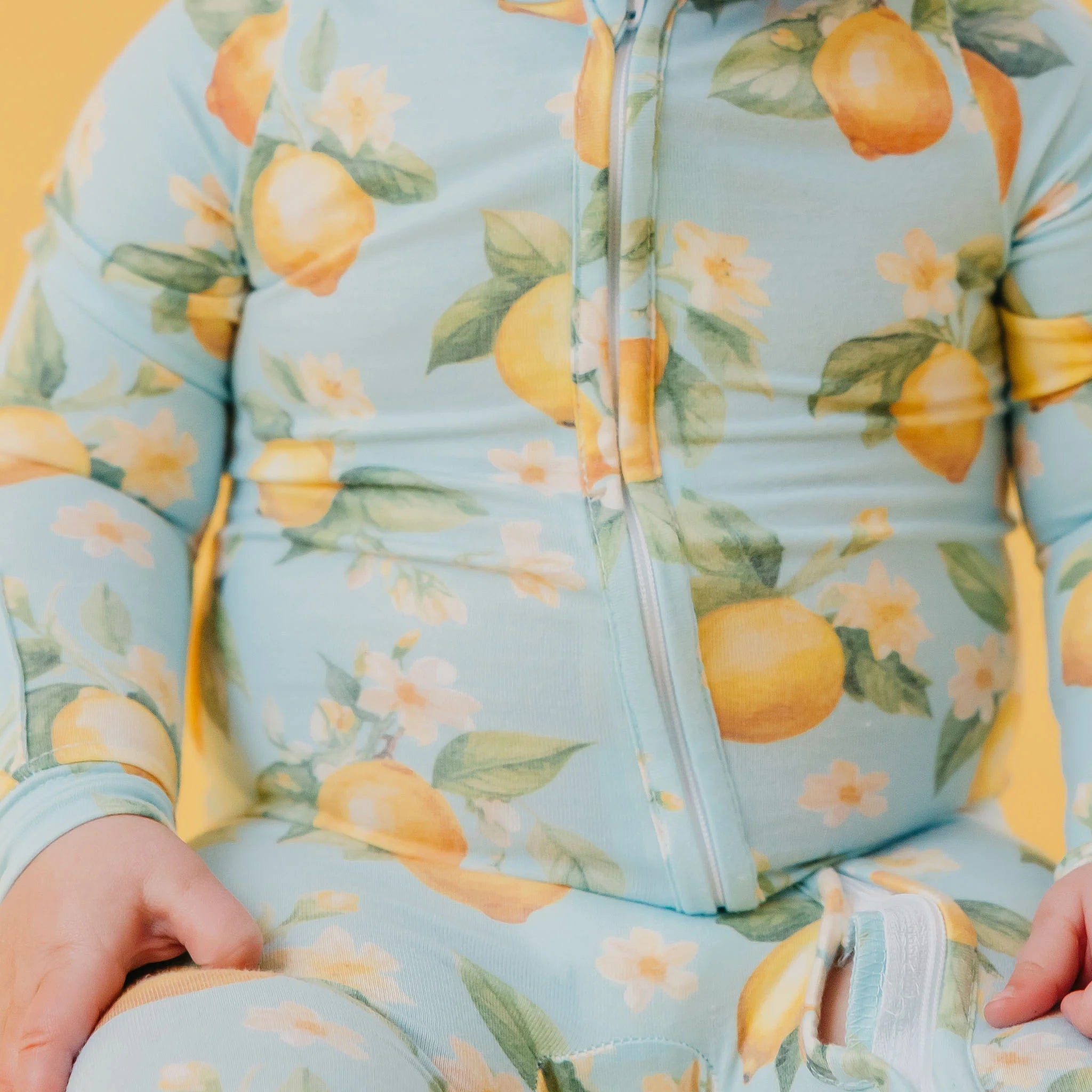 Copper Pearl Zip Up Footie | Melody