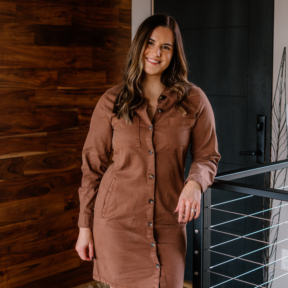 
                  
                    Women's Button Down Dress 
                  
                