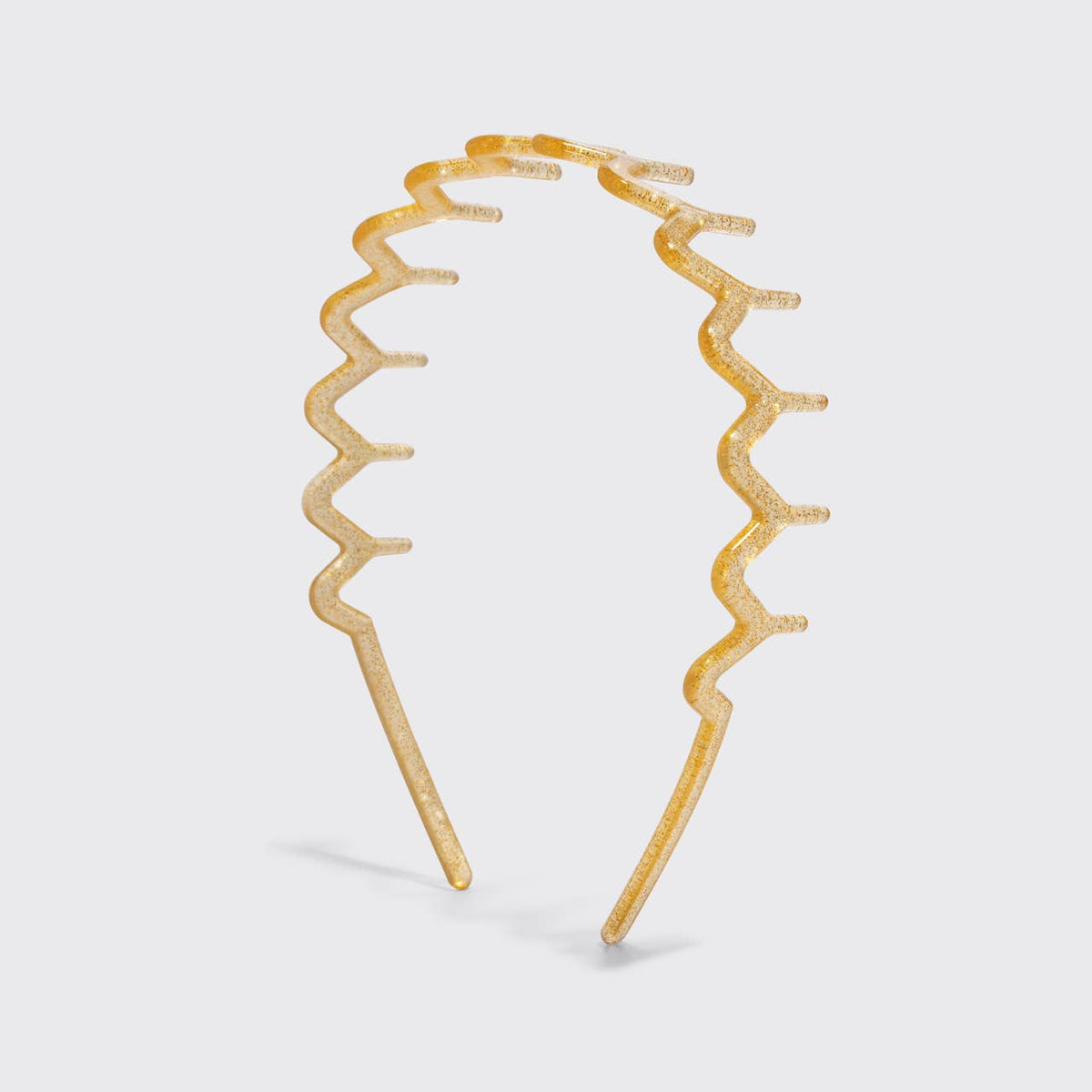 Recycled Plastic Zigzag Headbands 2pc Set | Gold & Silver