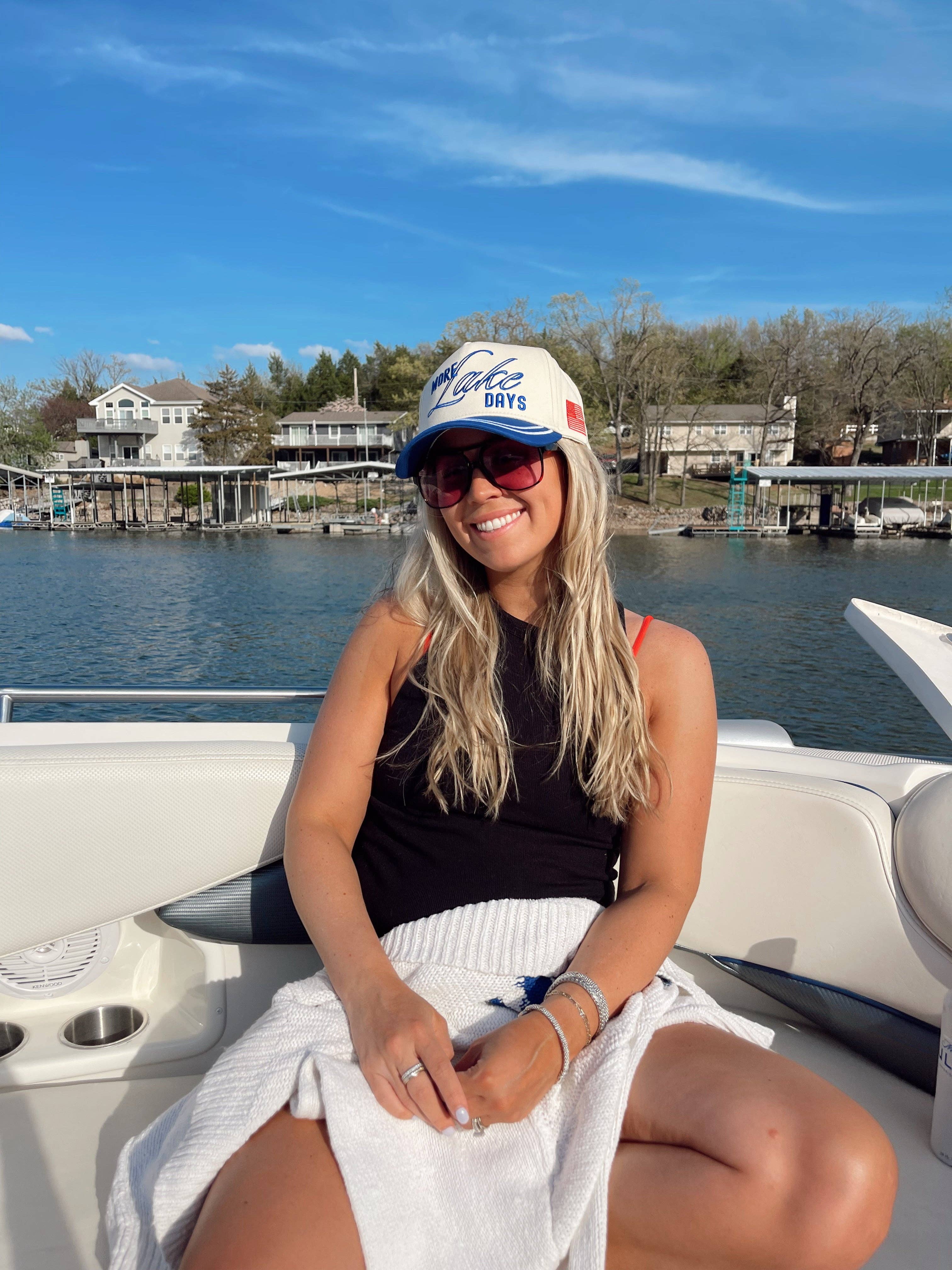 KENZKUSTOMZ Lake Days Trucker Hat | Royal Blue