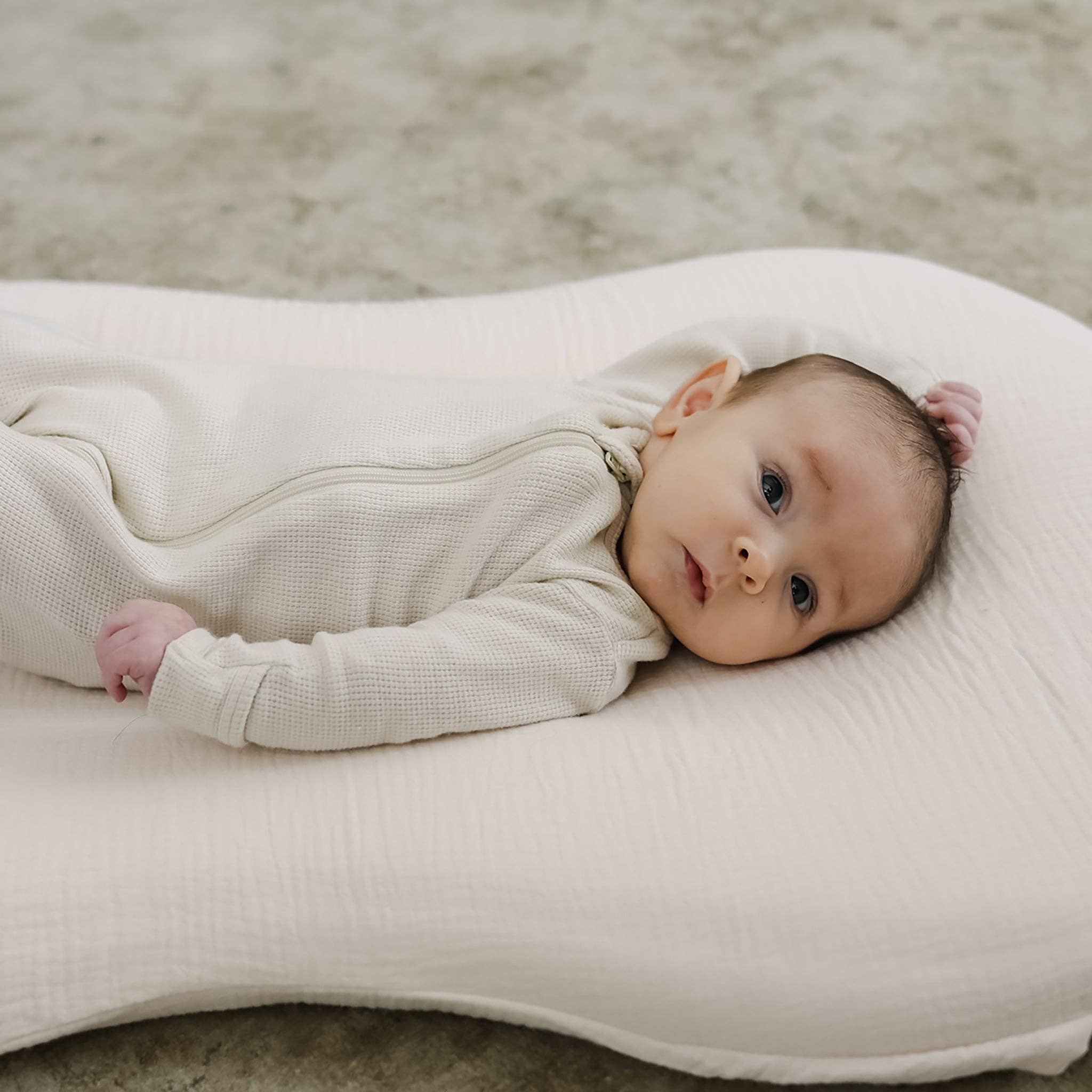 Lounger Curve Muslin Cover | Natural
