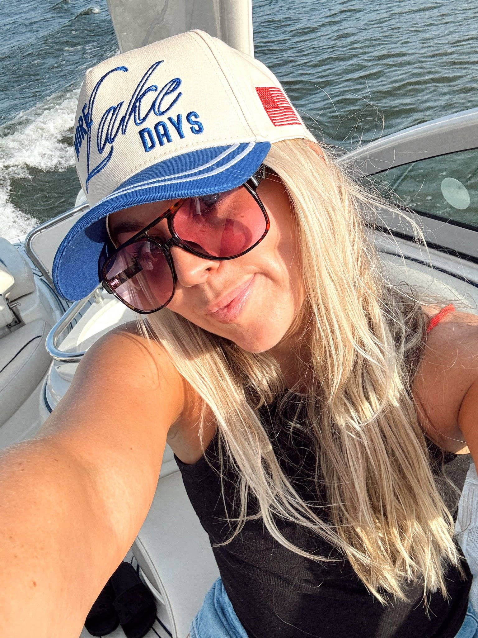 KENZKUSTOMZ Lake Days Trucker Hat | Royal Blue