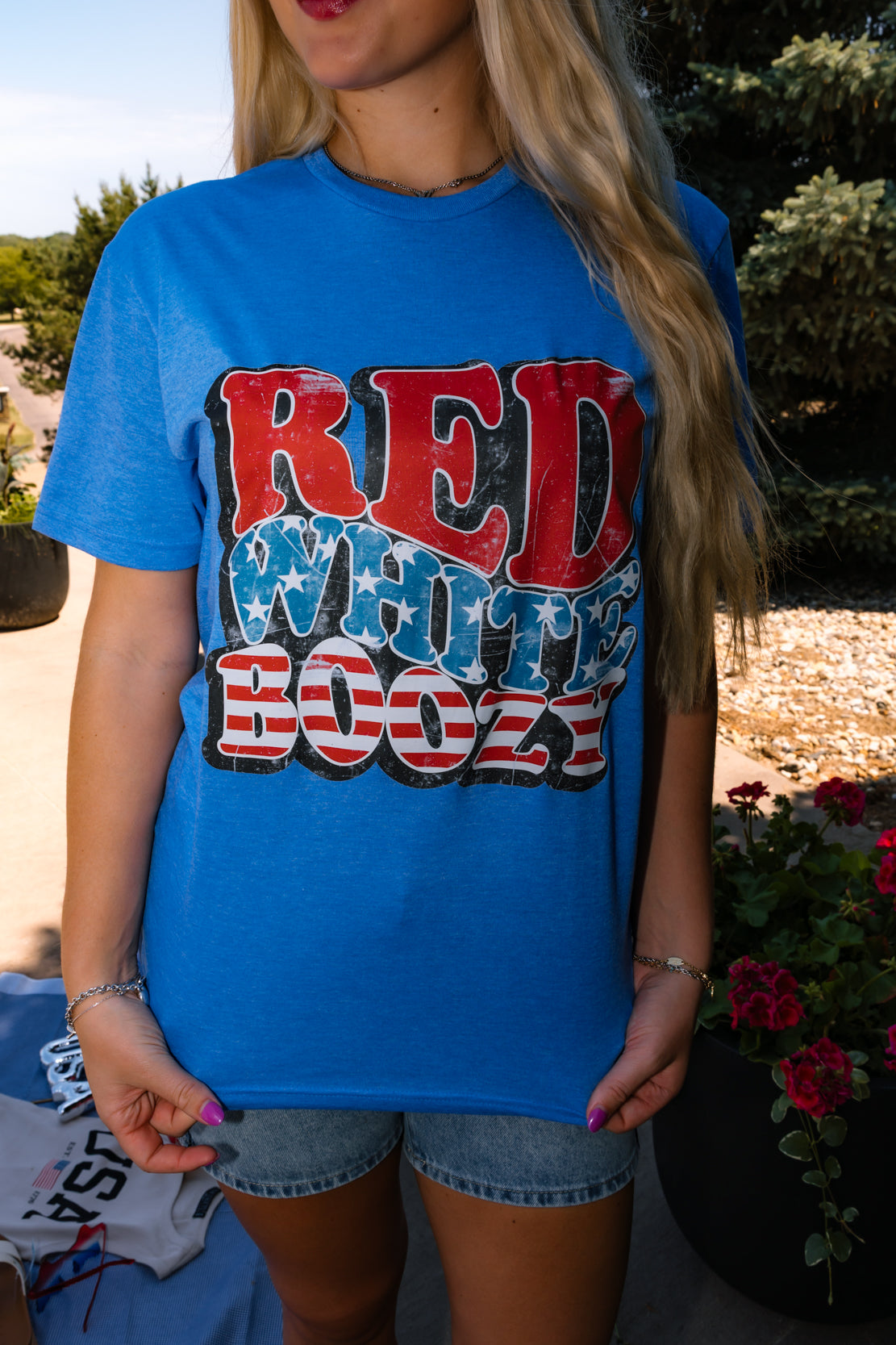 Red White & Boozy Tee | Blue