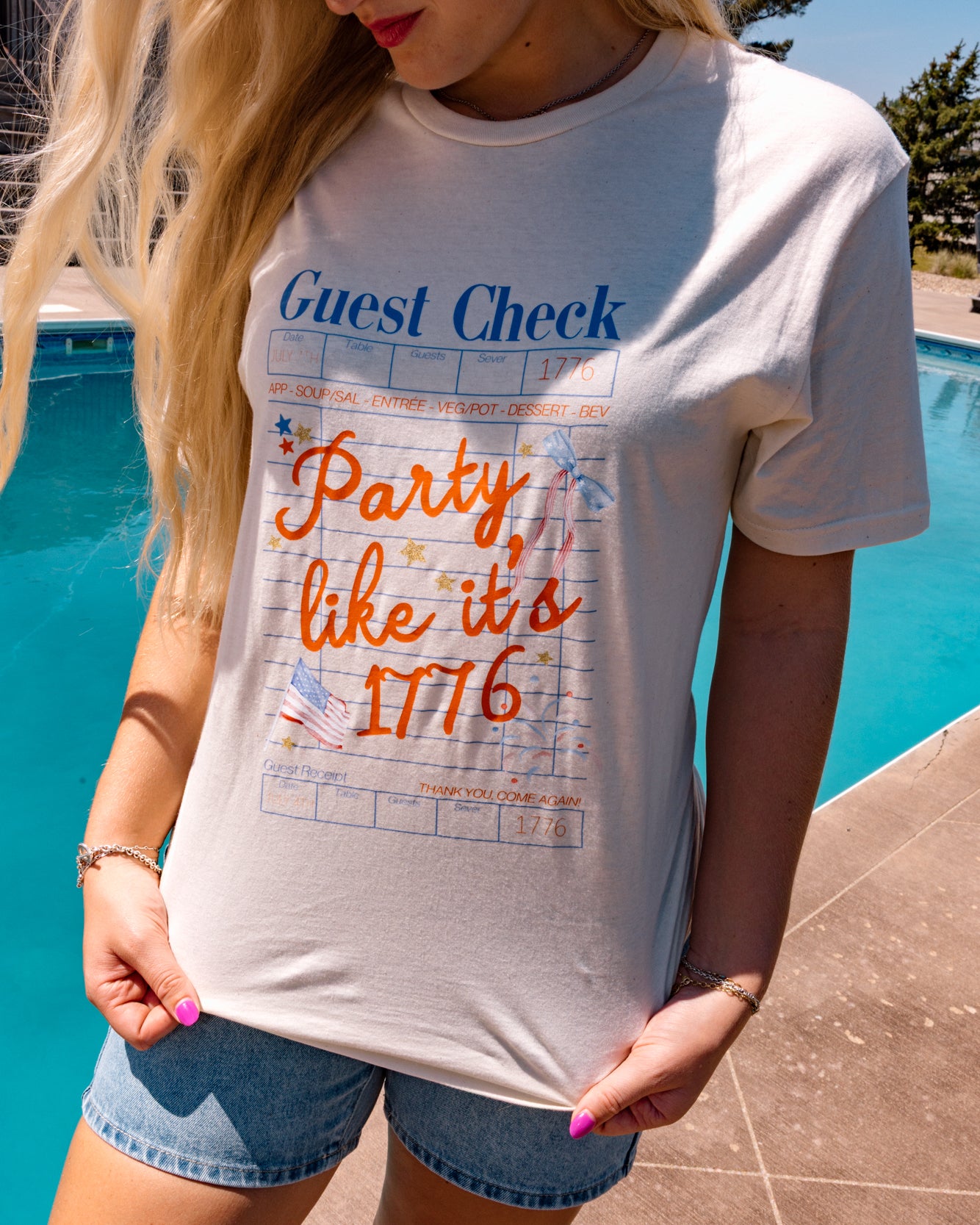 Party Like It's 1776 Tee | Natural