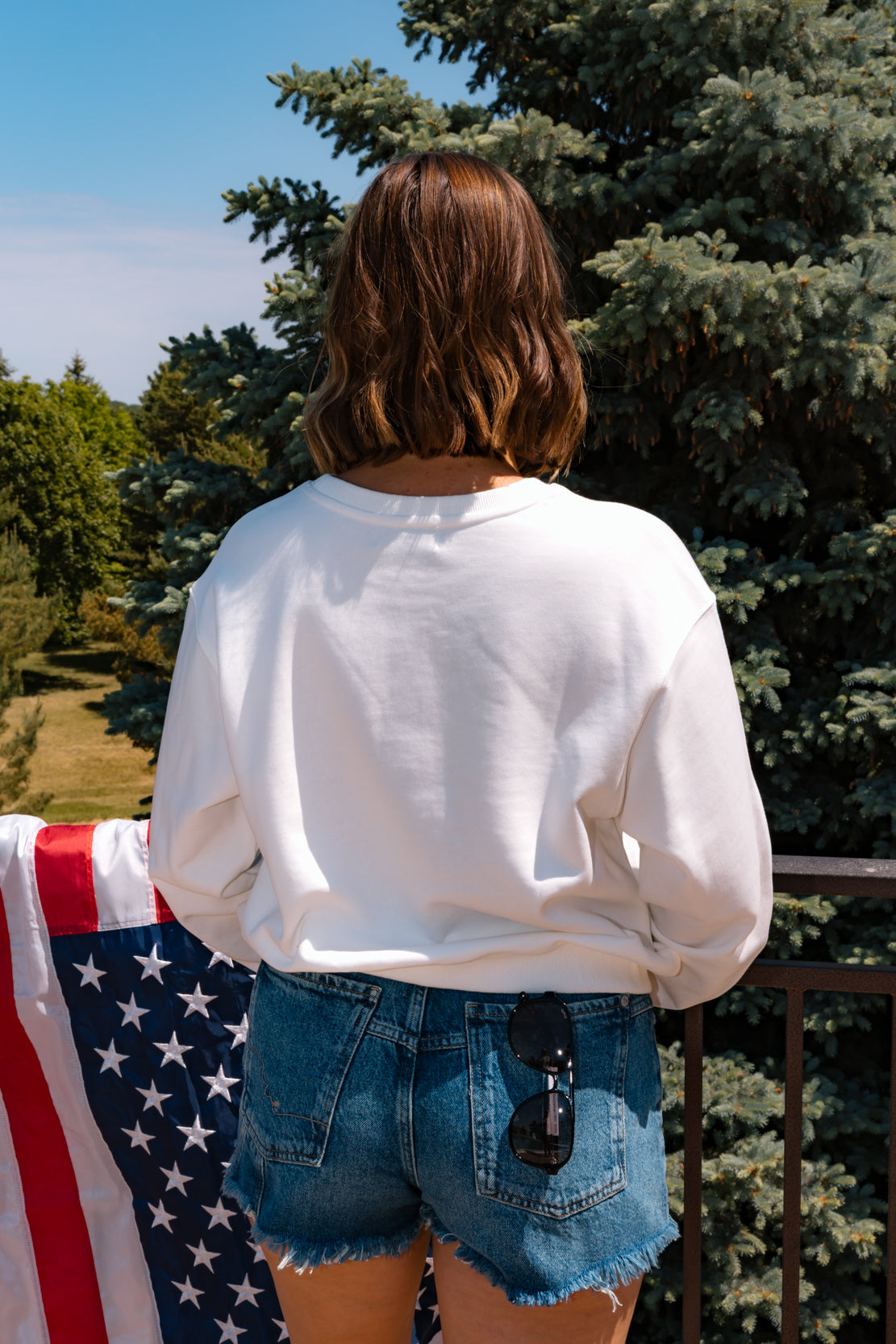 Everyday USA Pullover | White